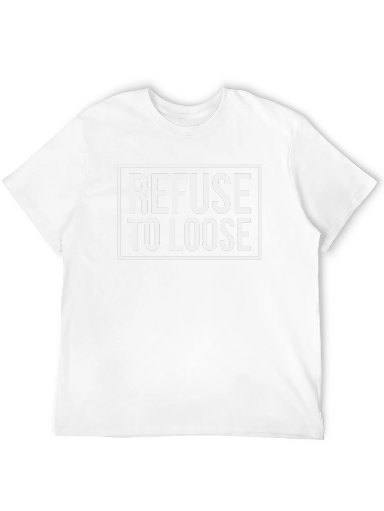 Refuse To Loose Graphic T-Shirt - Black