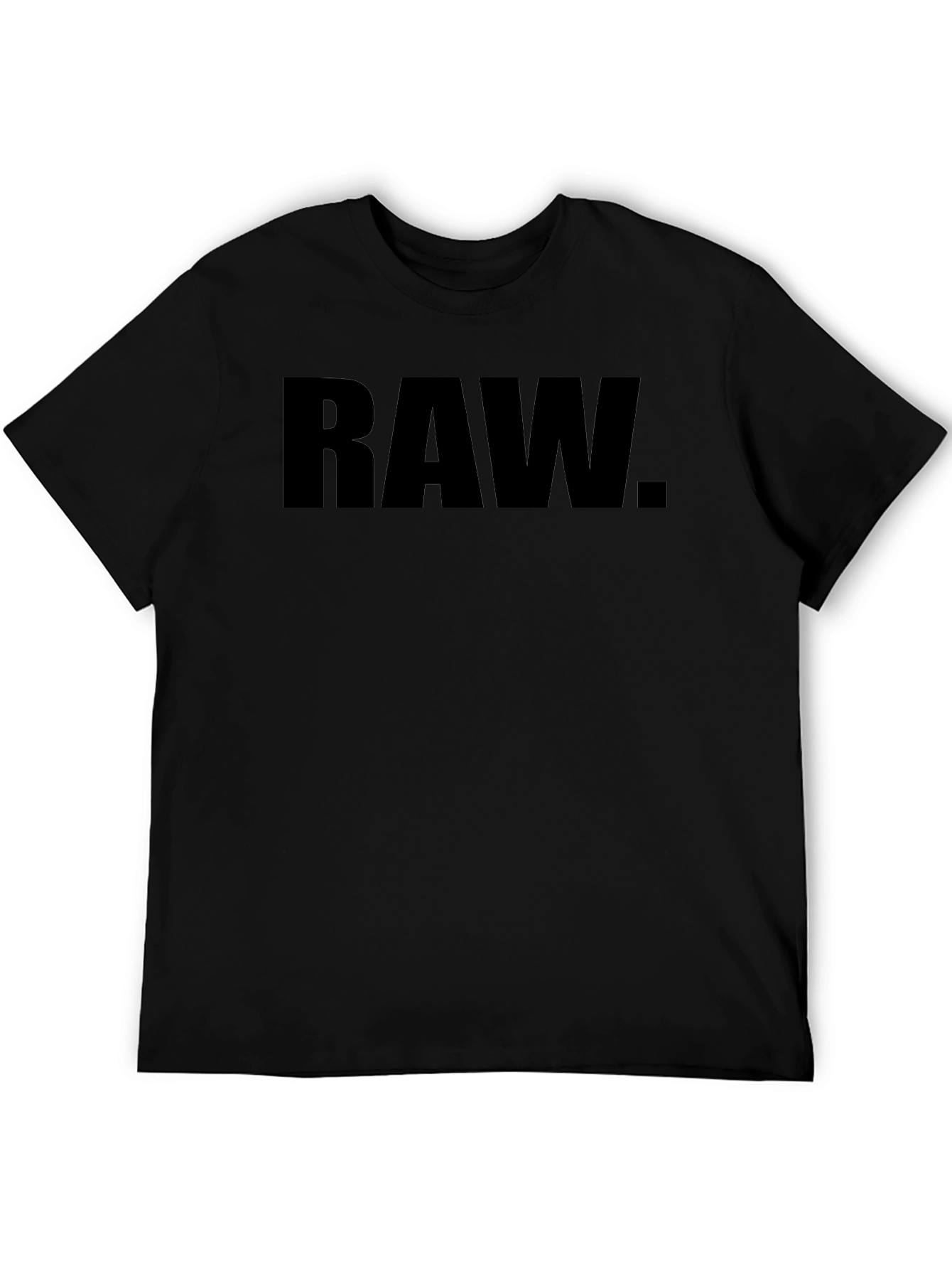 RAW Graphic T-Shirt - Minimalist Design Casual Style