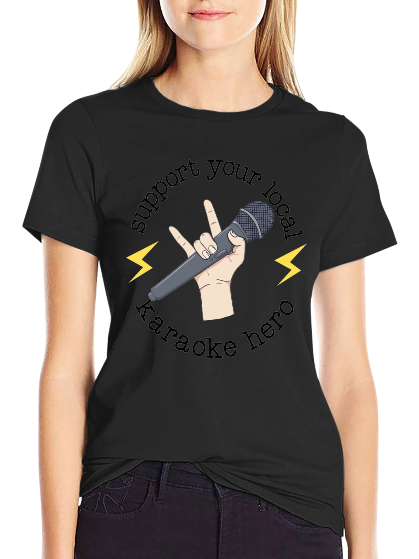 Support Your Local Karaoke Hero T-Shirt