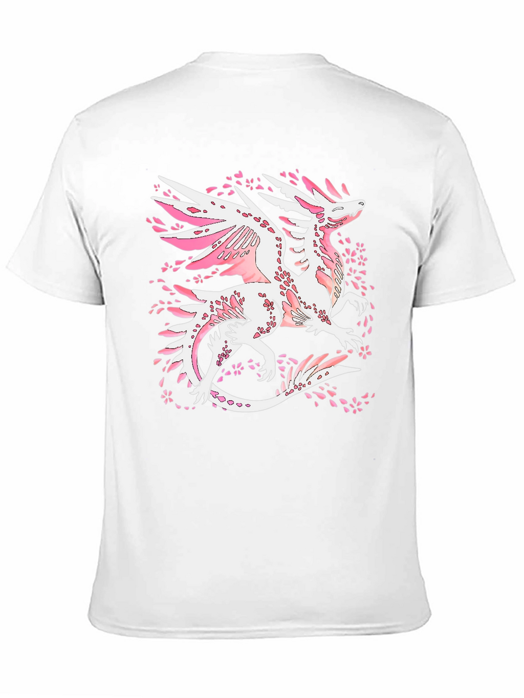 Dragon Cherry Blossom Black T-Shirt