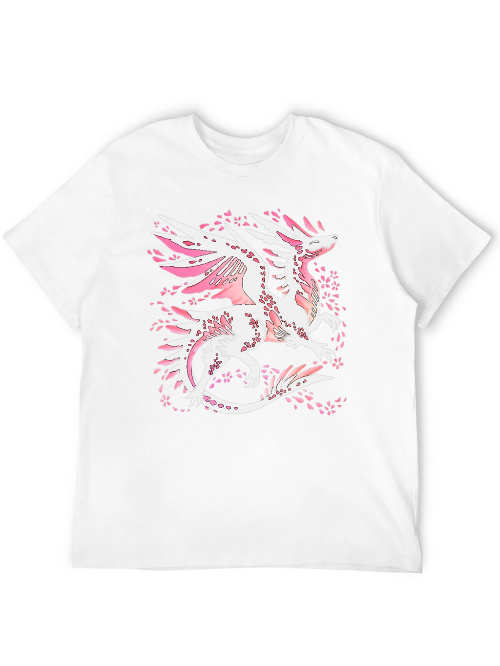 Dragon Cherry Blossom Black T-Shirt