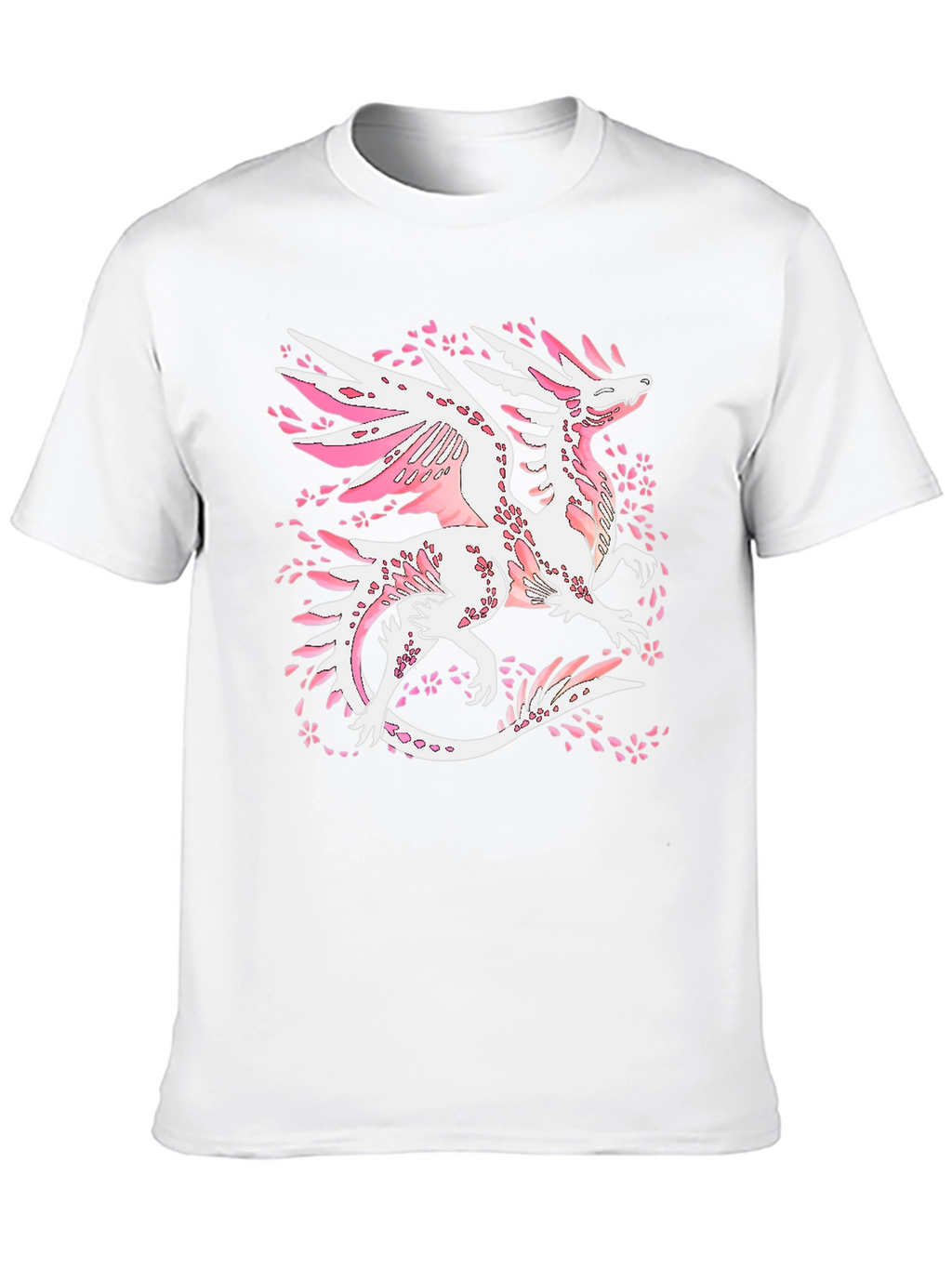 Dragon Cherry Blossom Black T-Shirt