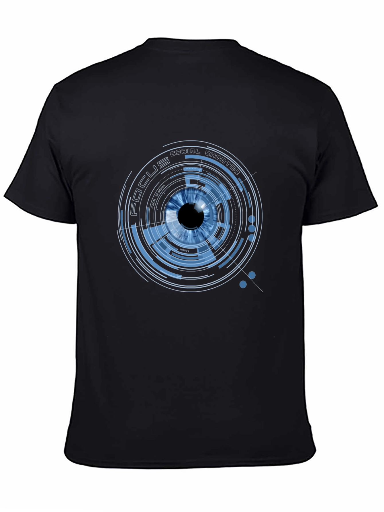 Focus Eye Graphic Print Crew Neck T-Shirt