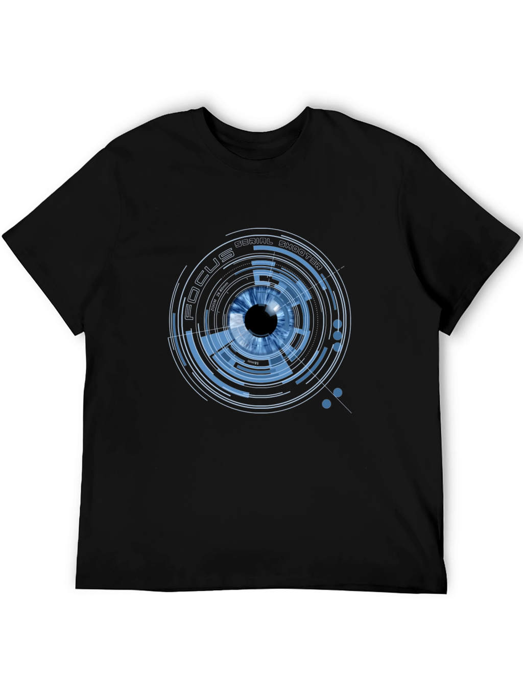 Focus Eye Graphic Print Crew Neck T-Shirt