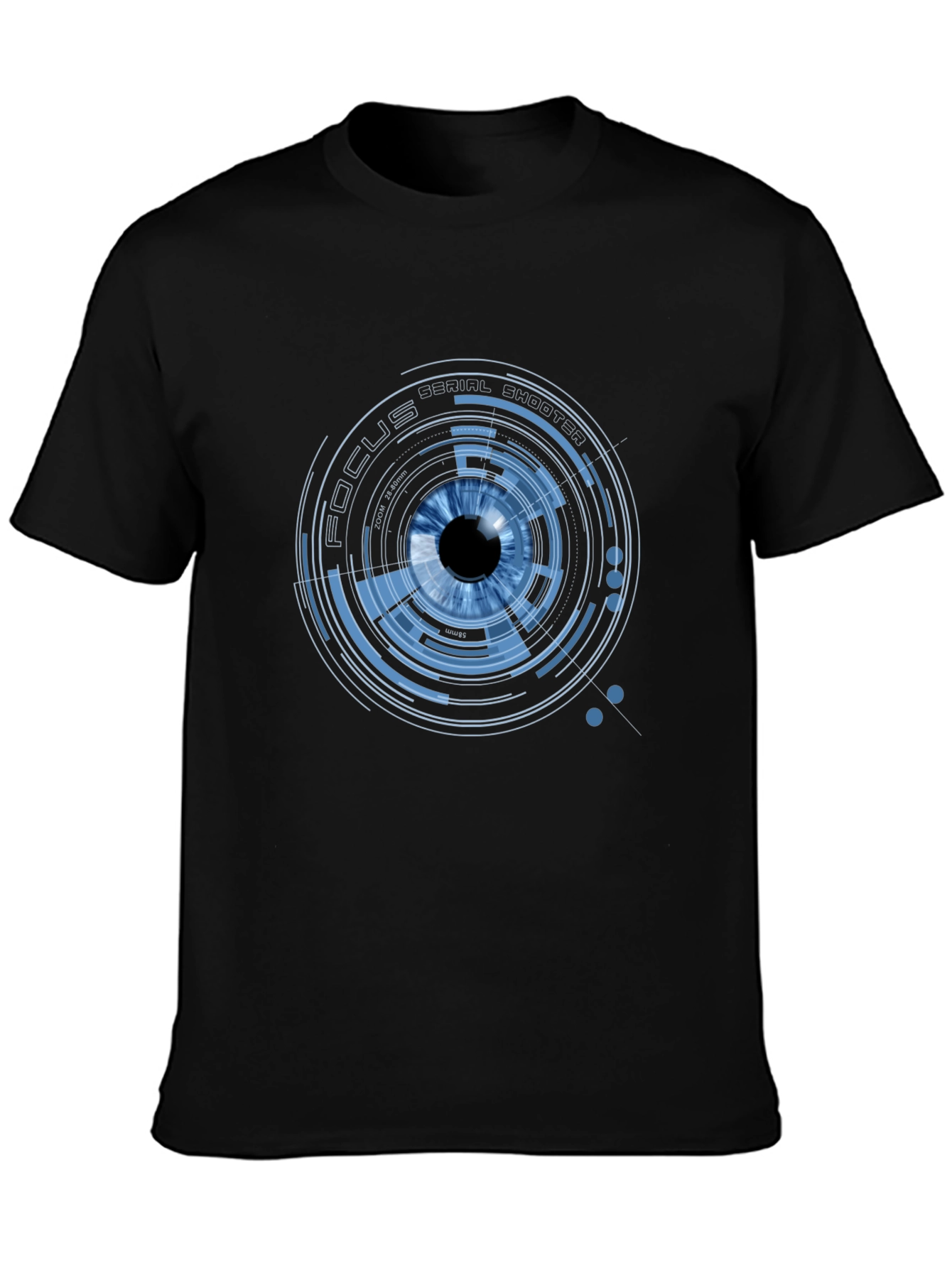 Focus Eye Graphic Print Crew Neck T-Shirt