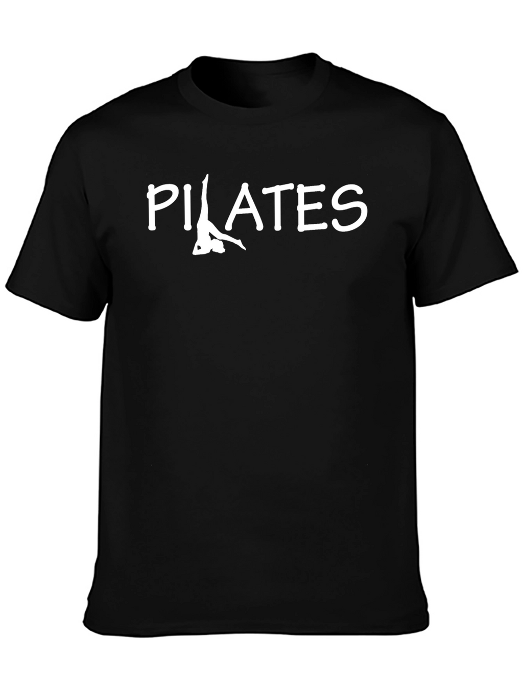 Pilates Graphic T-Shirt - Black Cotton Tee