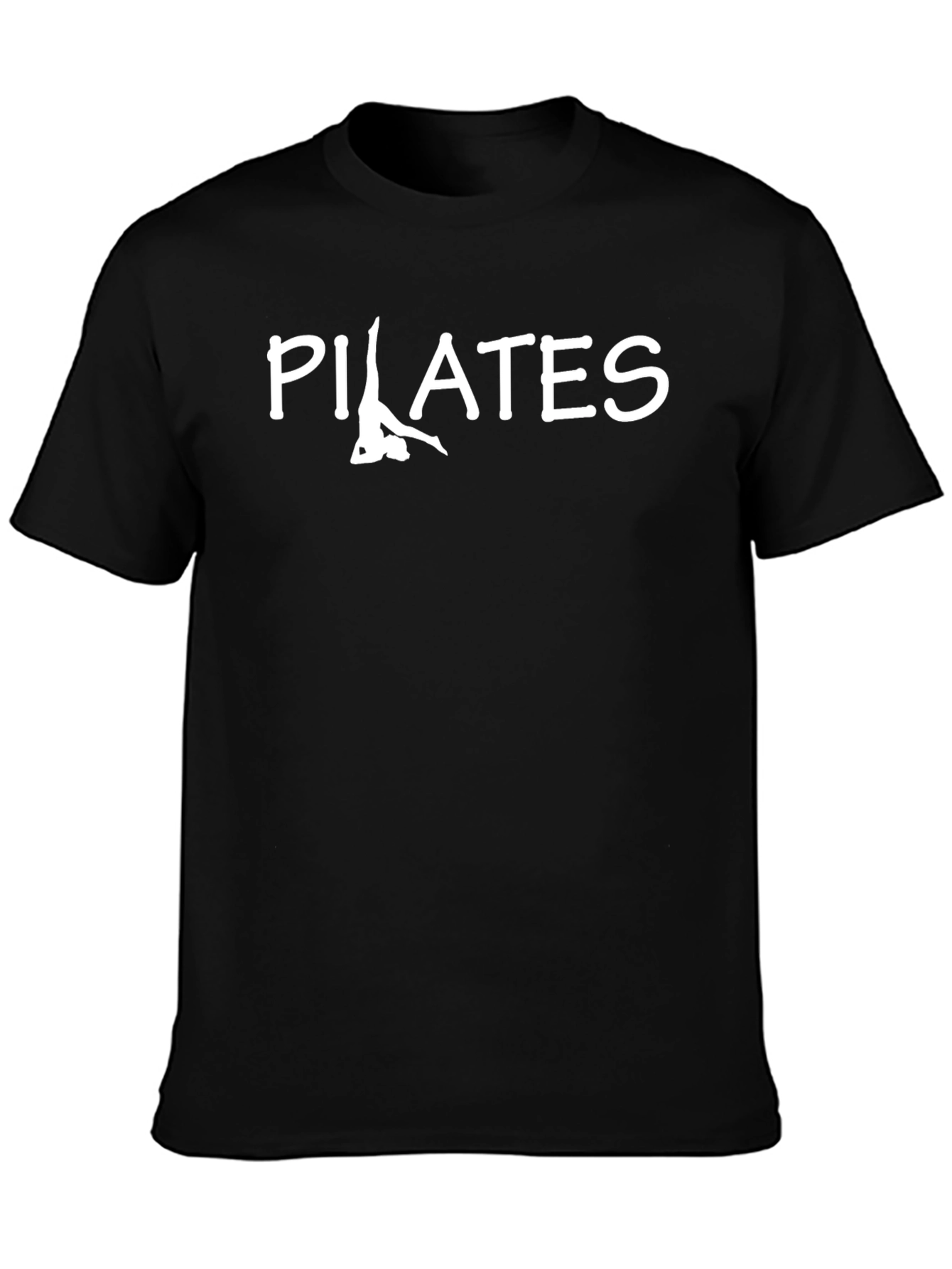 Pilates Graphic T-Shirt - Black Cotton Tee