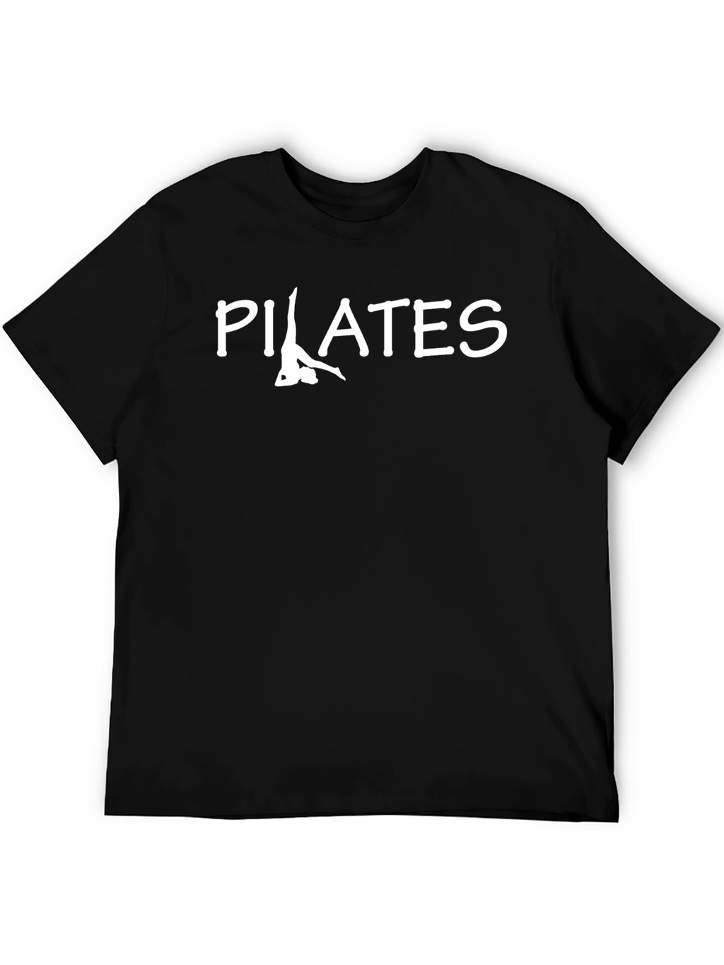 Pilates Graphic T-Shirt - Black Cotton Tee