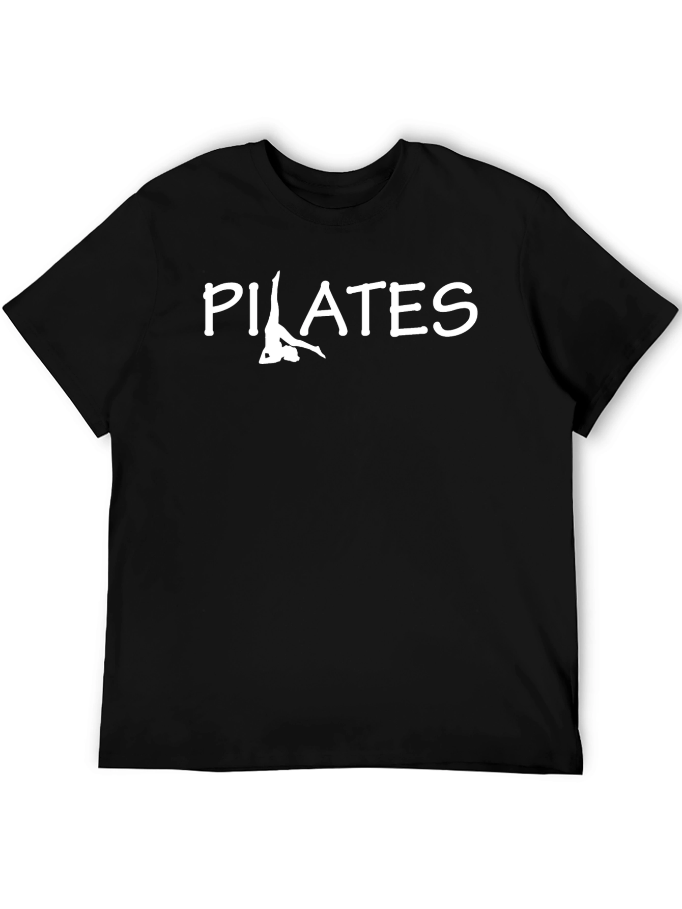 Pilates Graphic T-Shirt - Black Cotton Tee