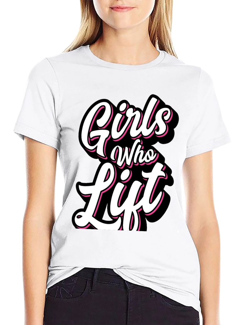 Girls Who Lift Black T-Shirt - Fitness Apparel