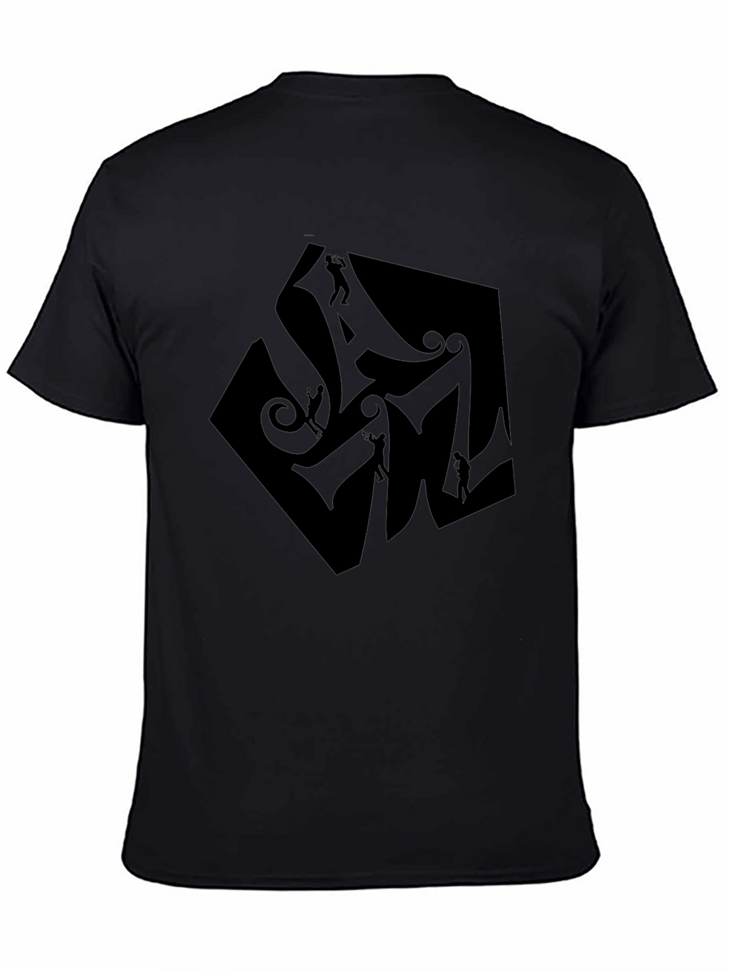 Graphic Print Black T-Shirt - Unique Streetwear
