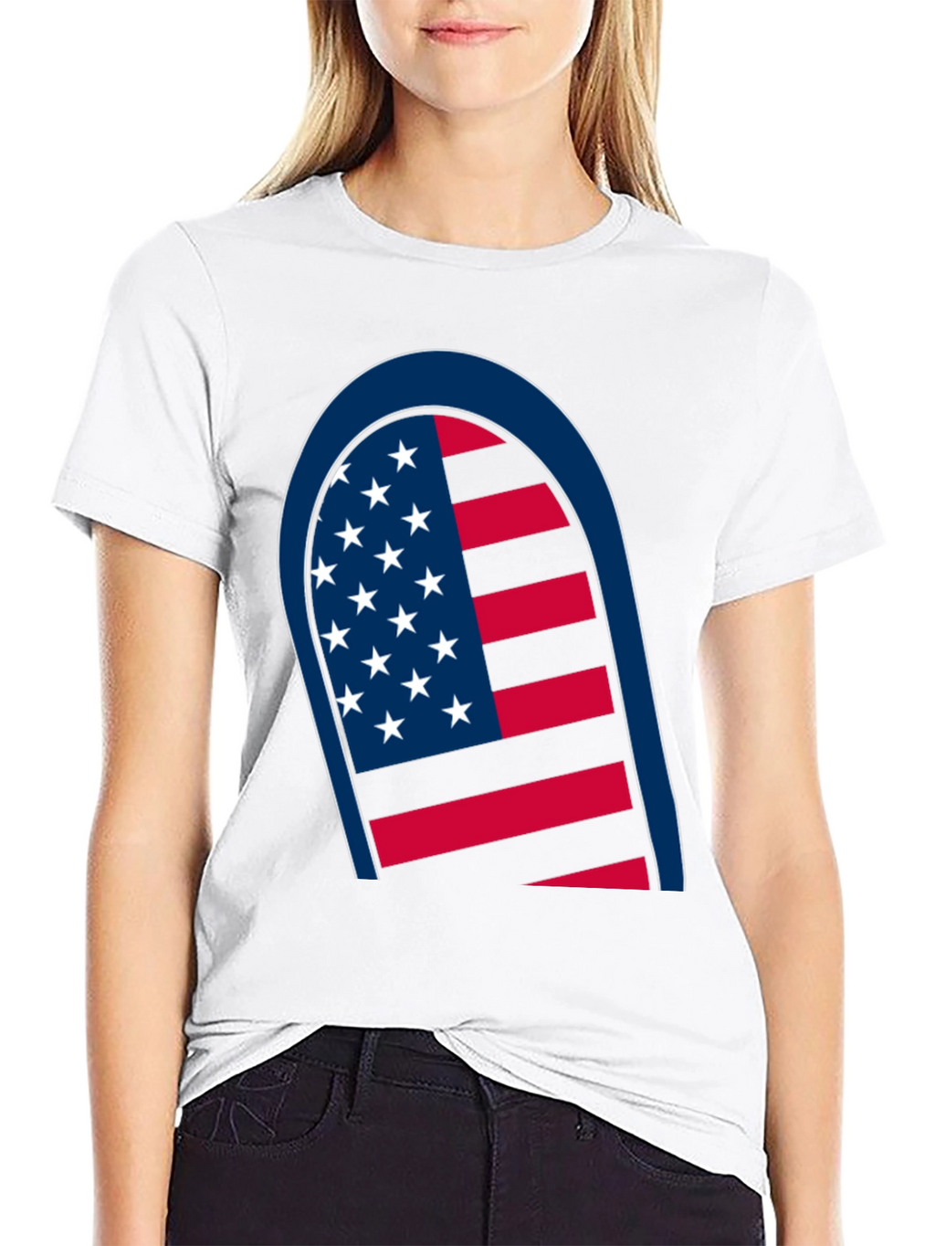 American Flag Graphic Tee