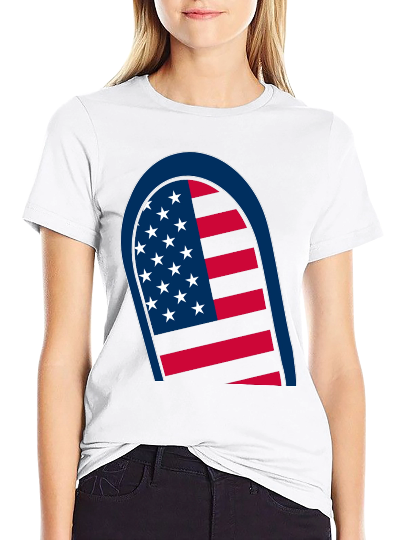 American Flag Graphic Tee