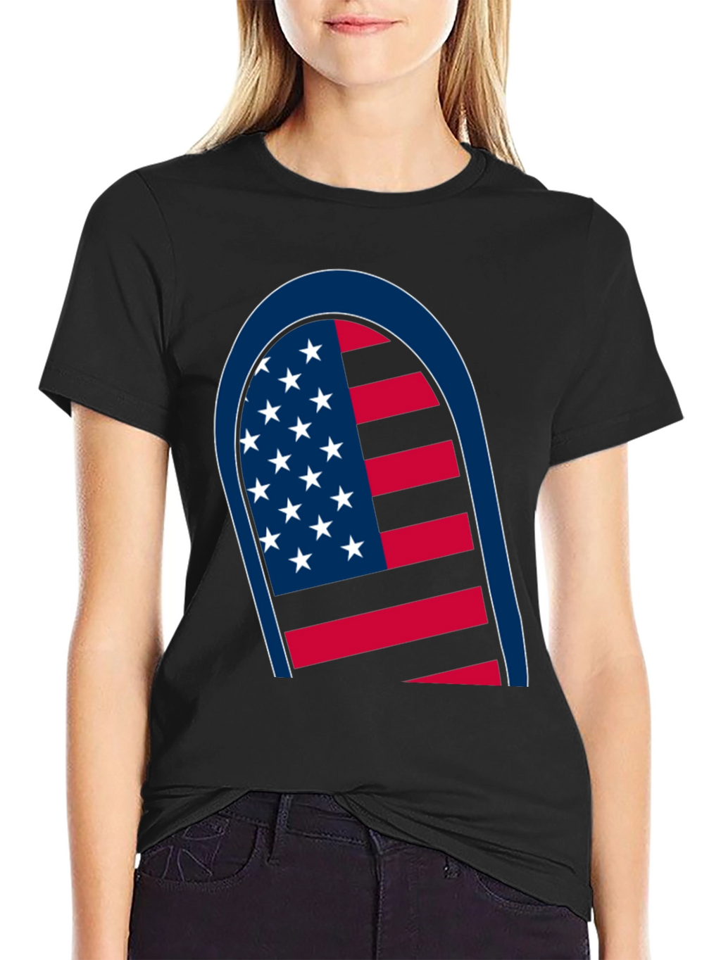 American Flag Graphic Tee