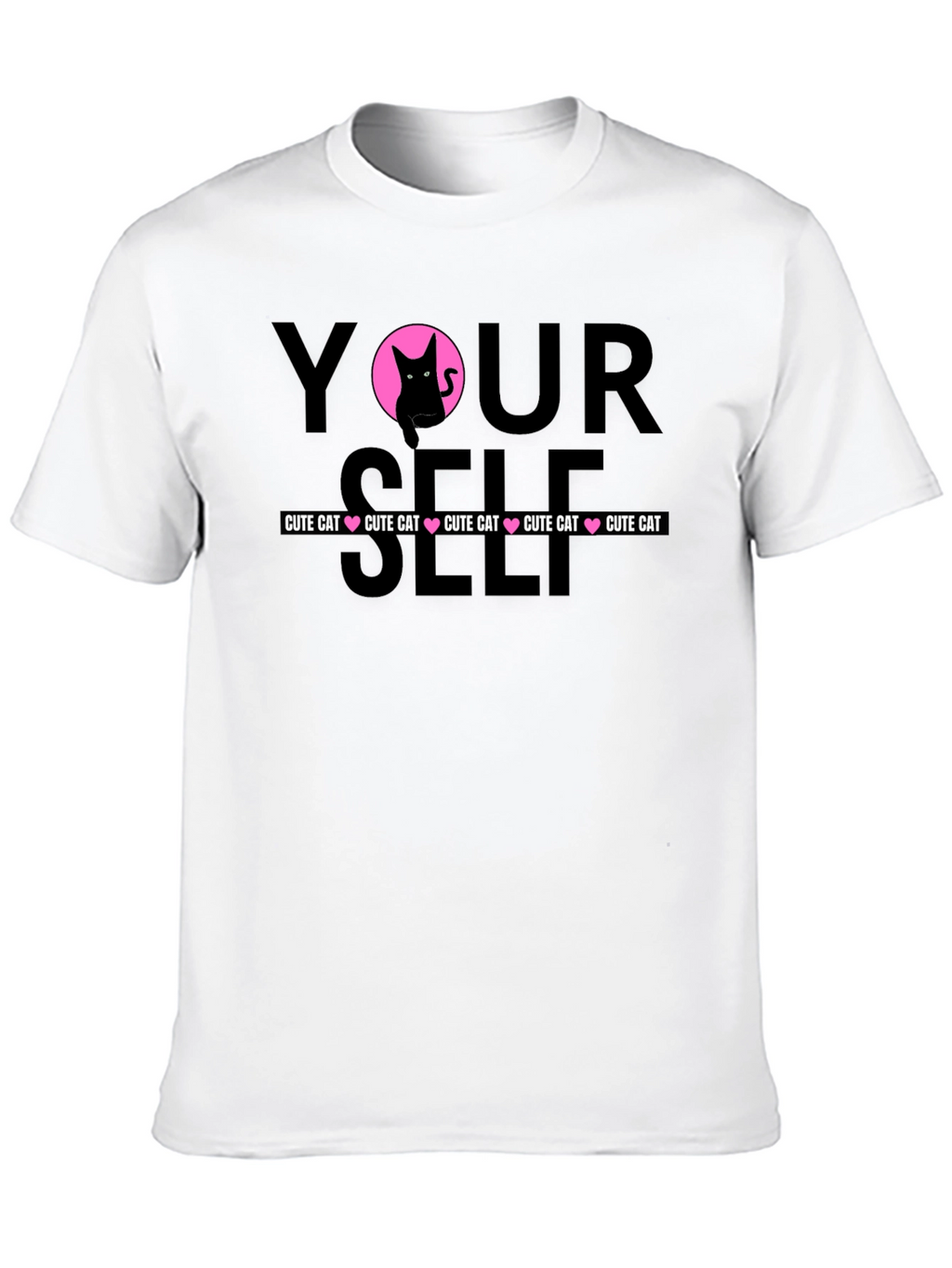 Cute Cat Yourself Graphic T-Shirt