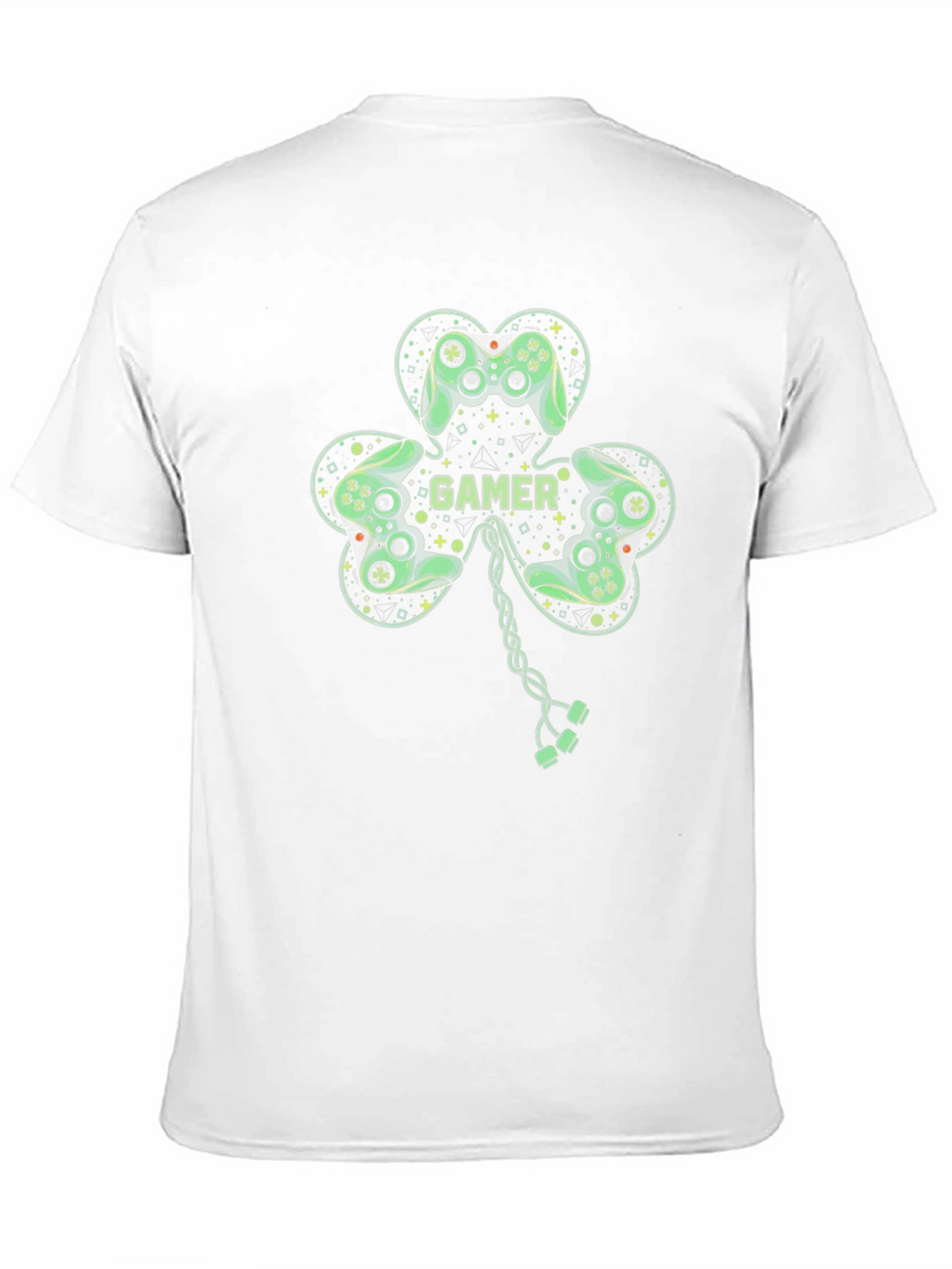 Gamer Shamrock Graphic T-Shirt - Lucky Irish Gaming Tee