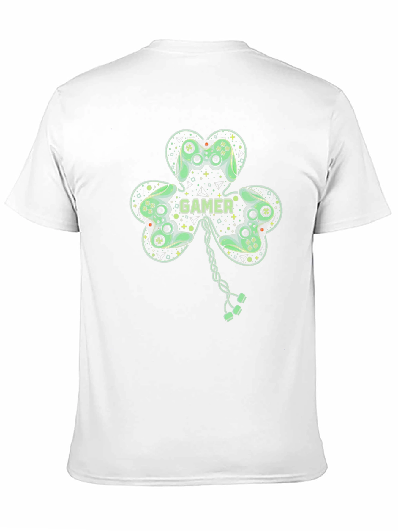 Gamer Shamrock Graphic T-Shirt - Lucky Irish Gaming Tee