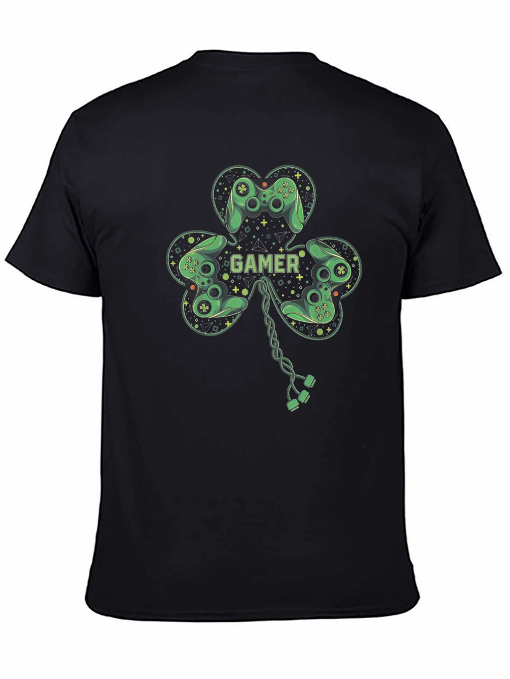 Gamer Shamrock Graphic T-Shirt - Lucky Irish Gaming Tee