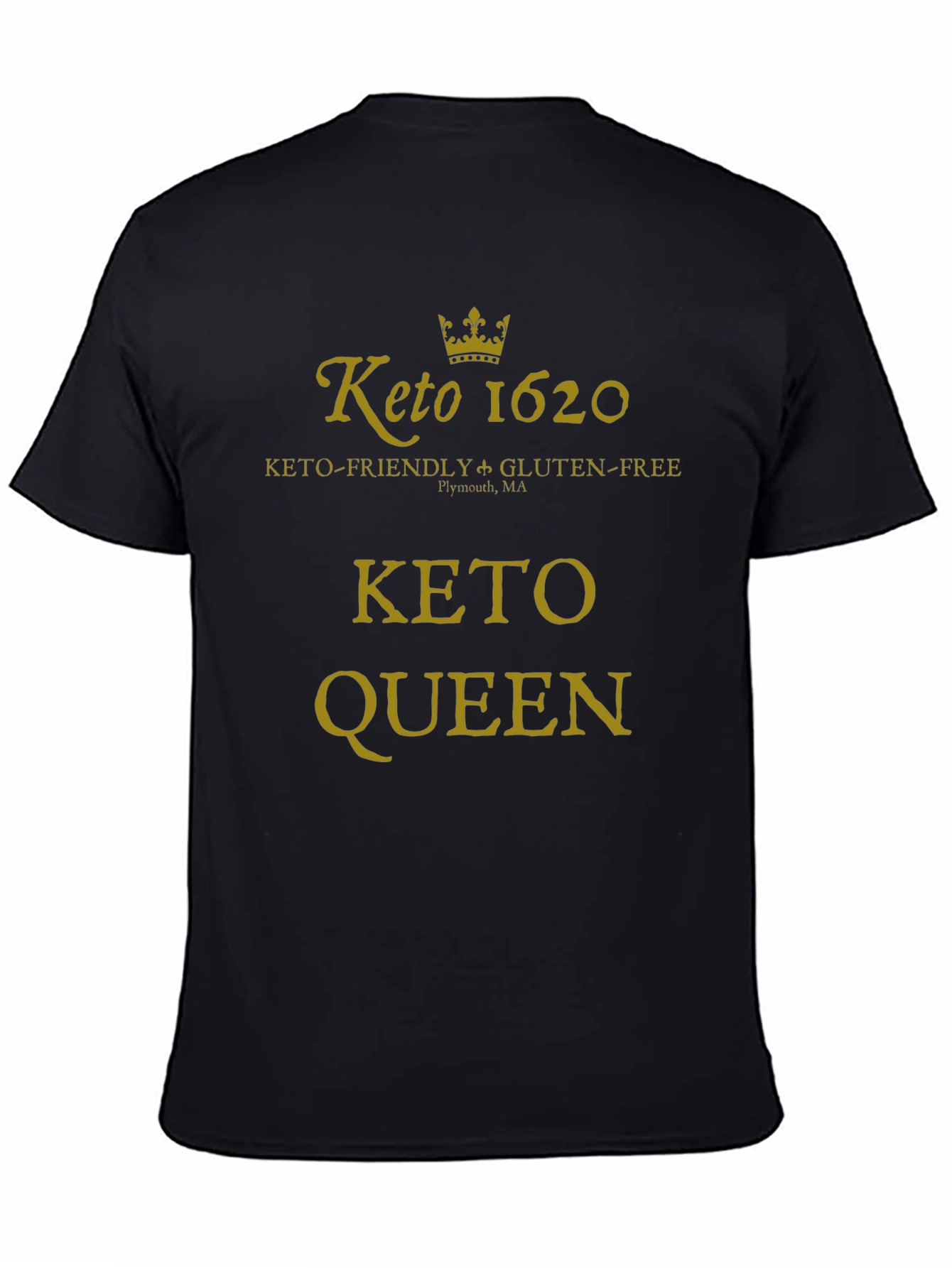 Keto Queen Black Graphic T-Shirt