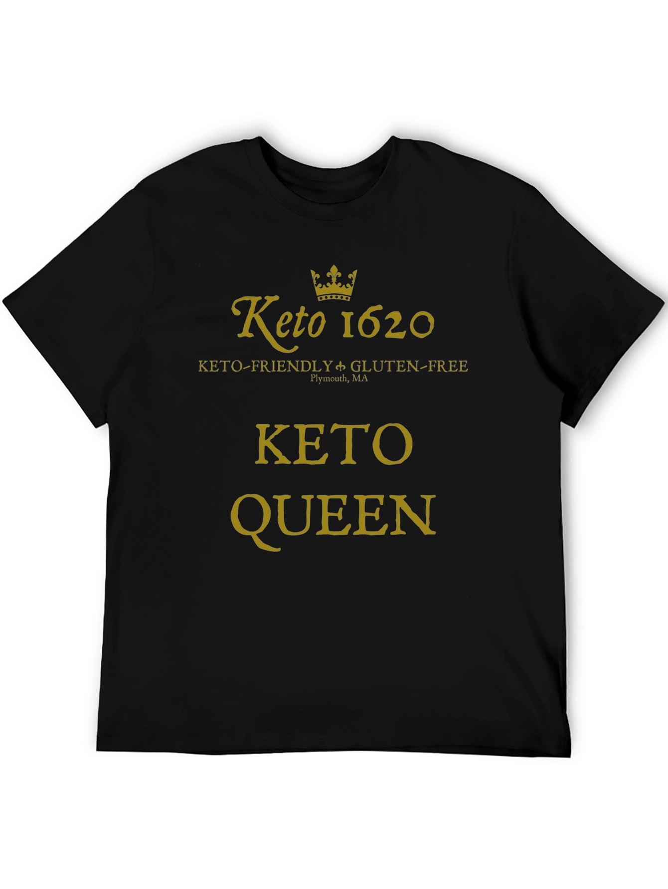 Keto Queen Black Graphic T-Shirt