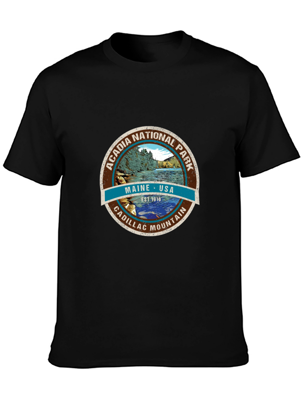 Acadia National Park Tee - Maine USA Cadillac Mountain