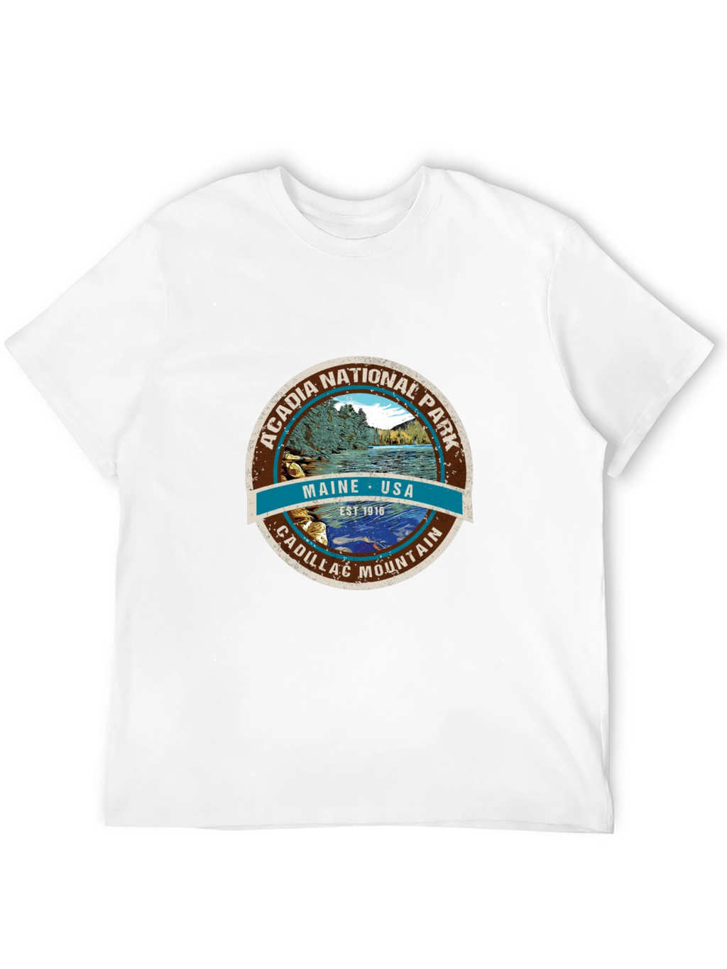Acadia National Park Tee - Maine USA Cadillac Mountain
