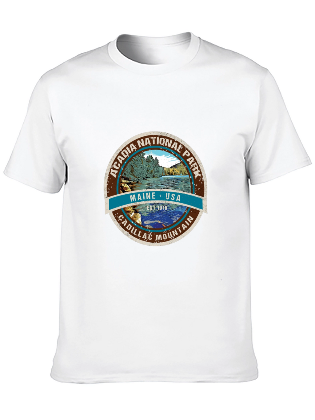 Acadia National Park Tee - Maine USA Cadillac Mountain