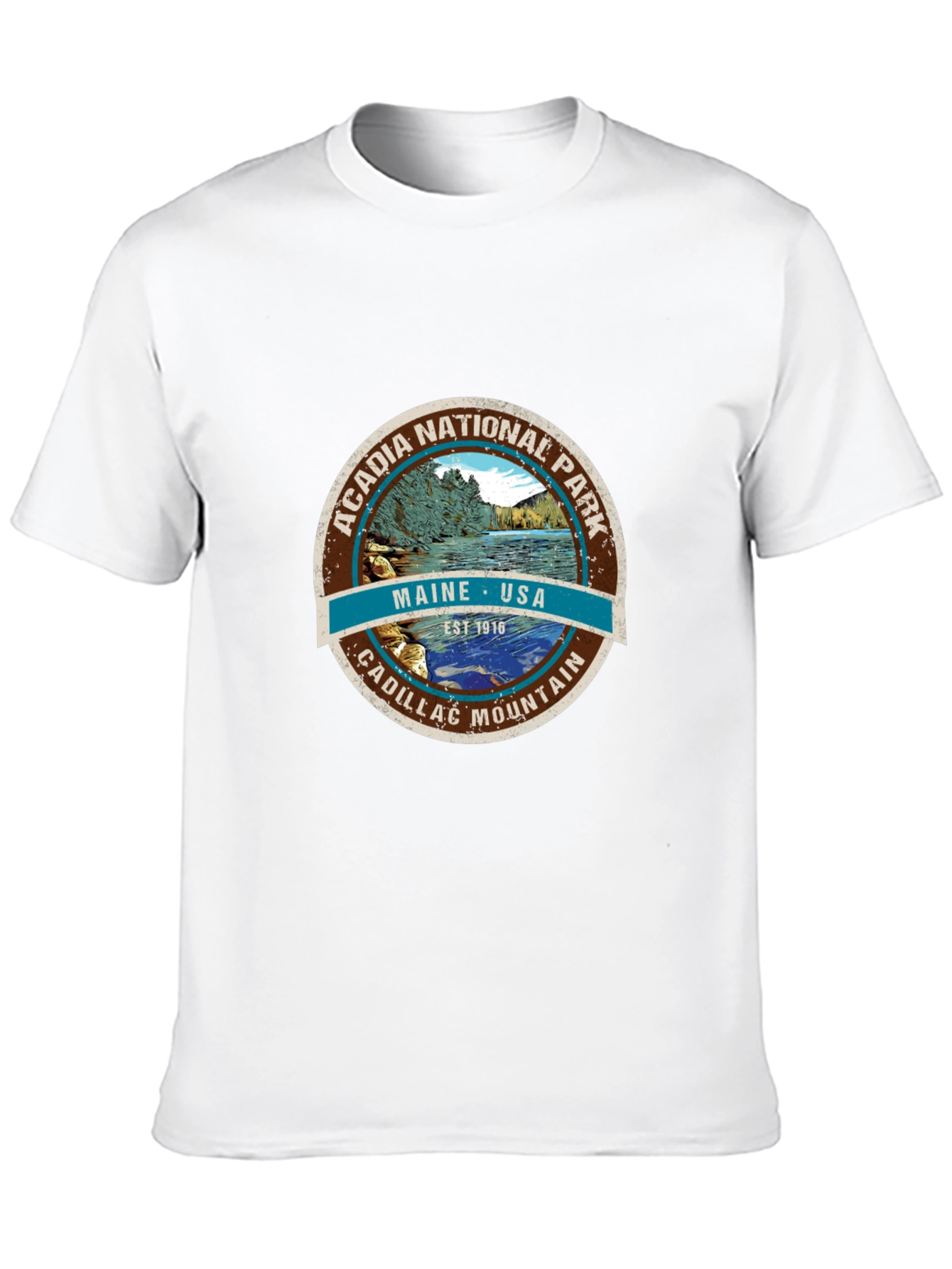 Acadia National Park Tee - Maine USA Cadillac Mountain