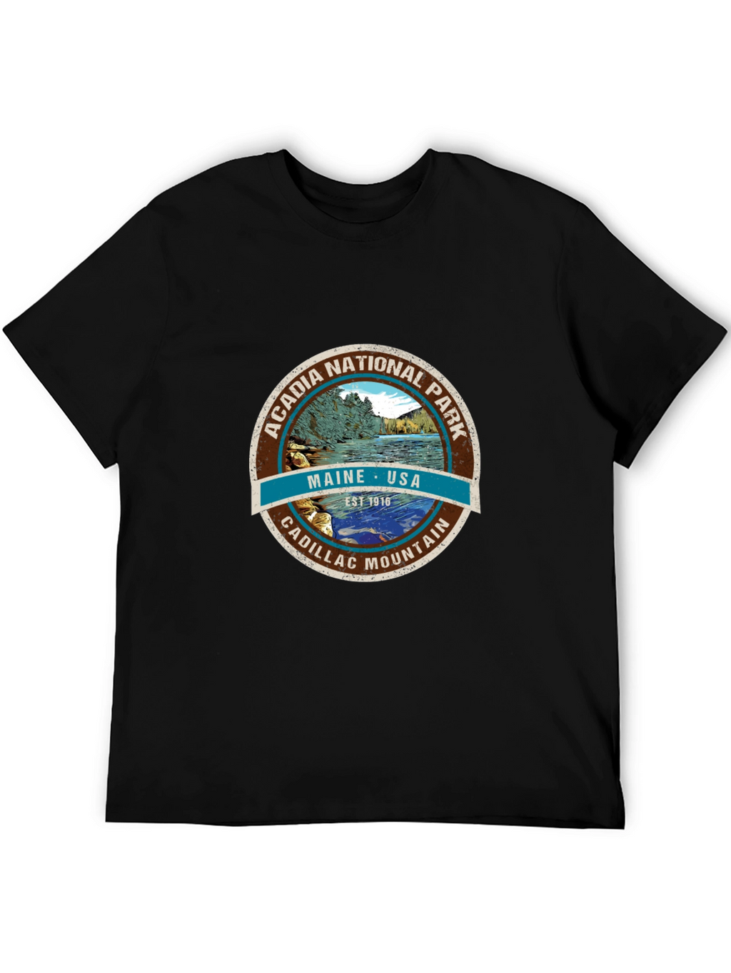 Acadia National Park Tee - Maine USA Cadillac Mountain