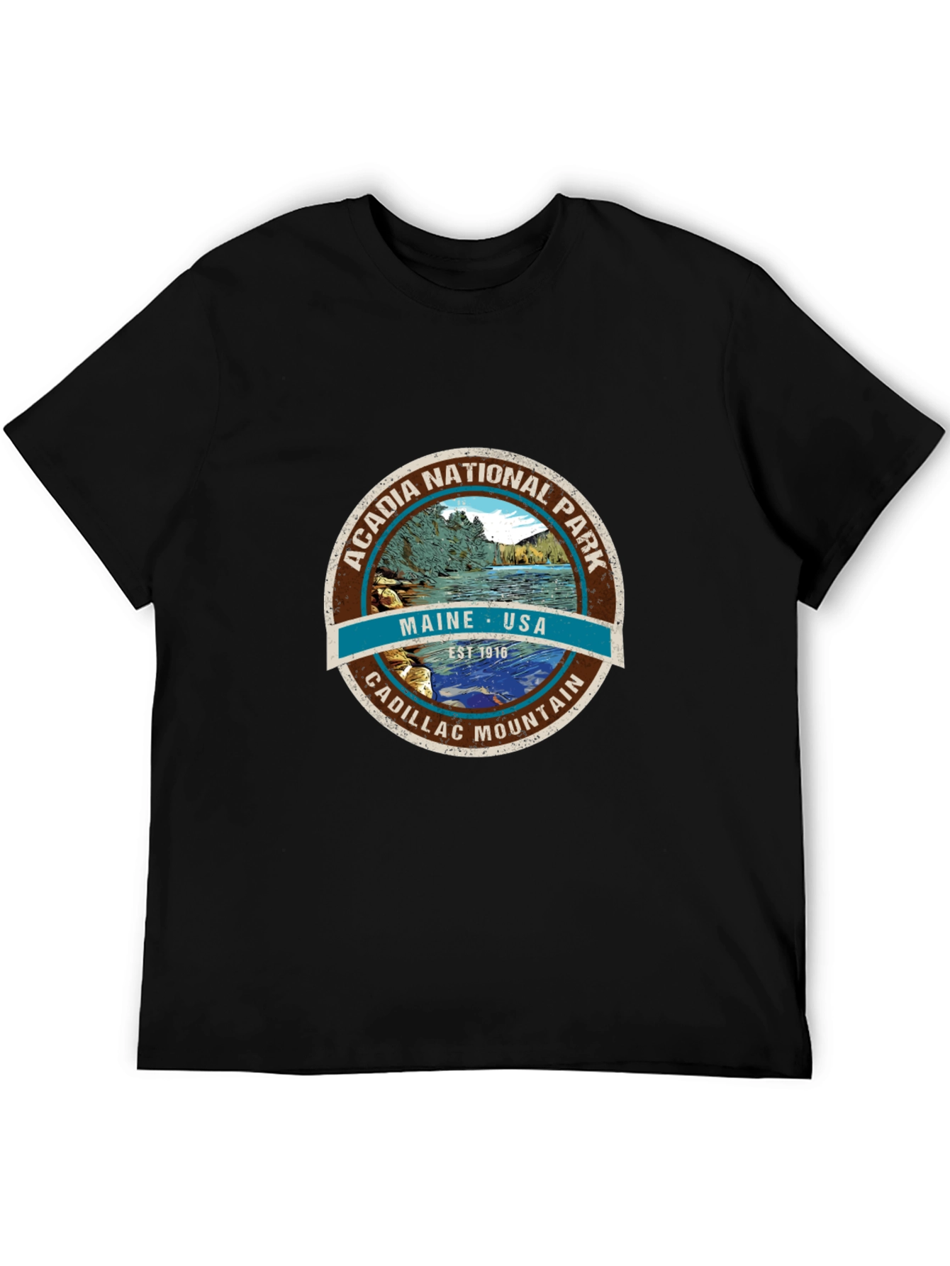Acadia National Park Tee - Maine USA Cadillac Mountain