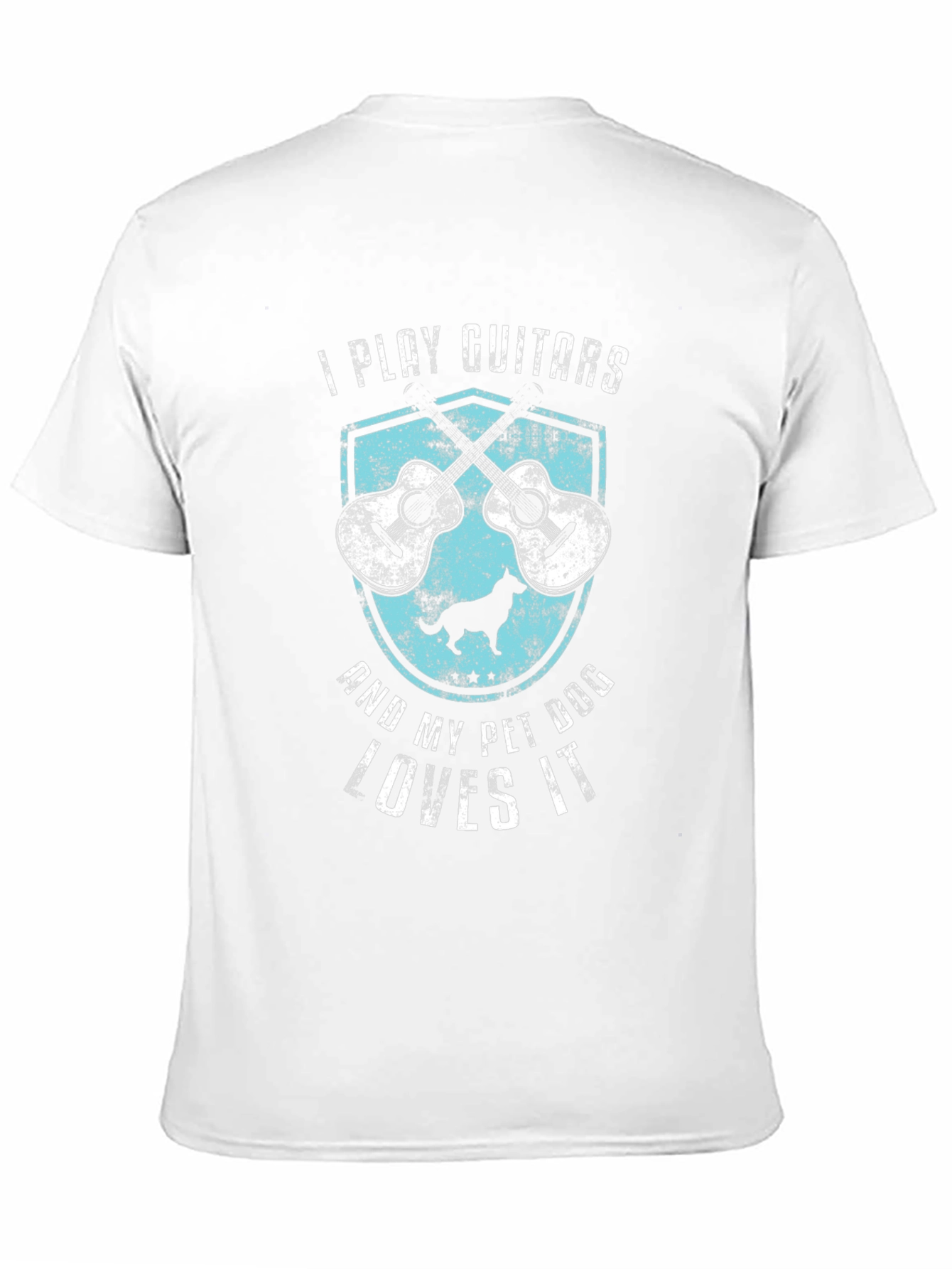 I Play Guitars & My Pet Dog Loves It T-Shirt