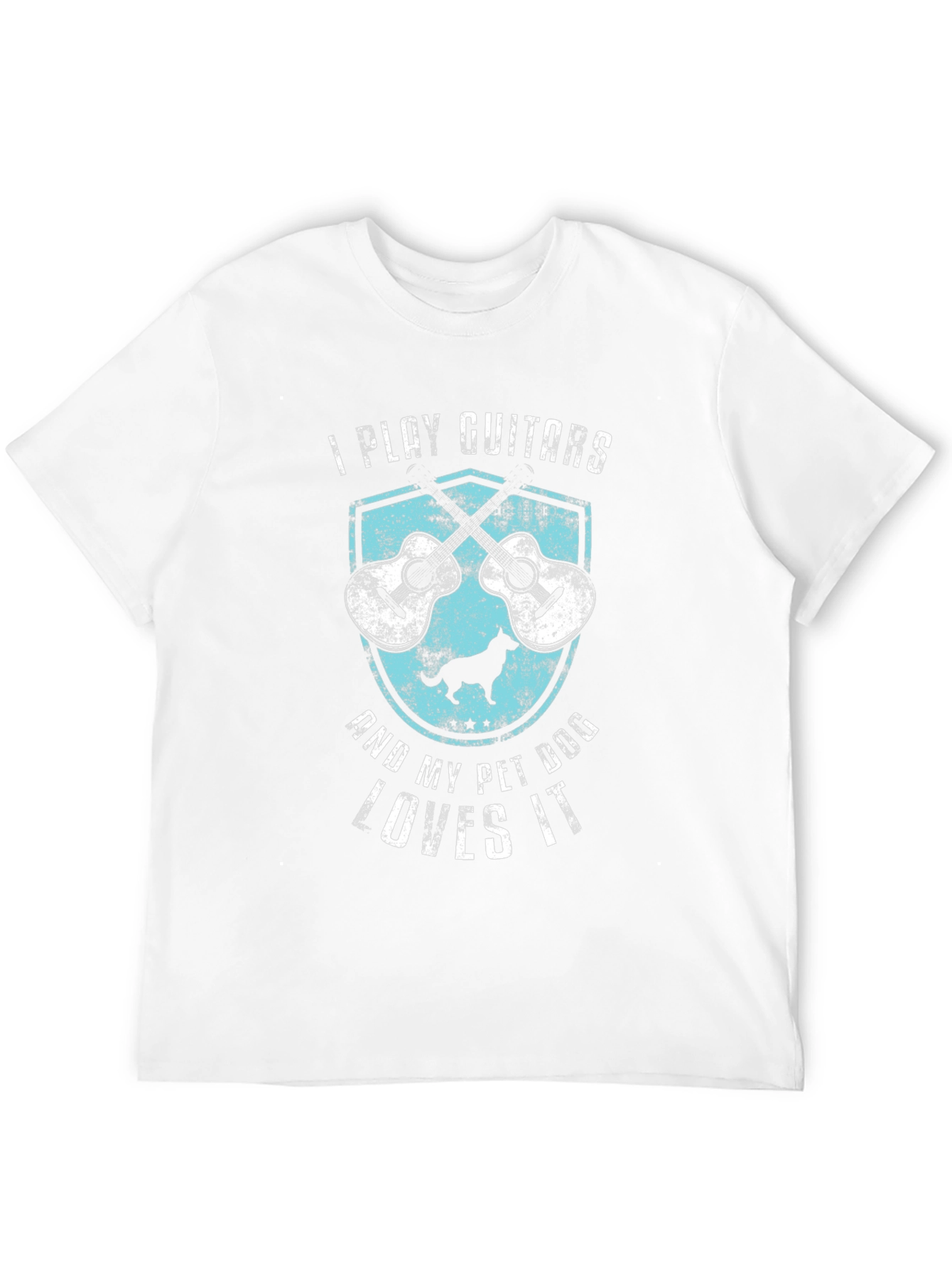 I Play Guitars & My Pet Dog Loves It T-Shirt