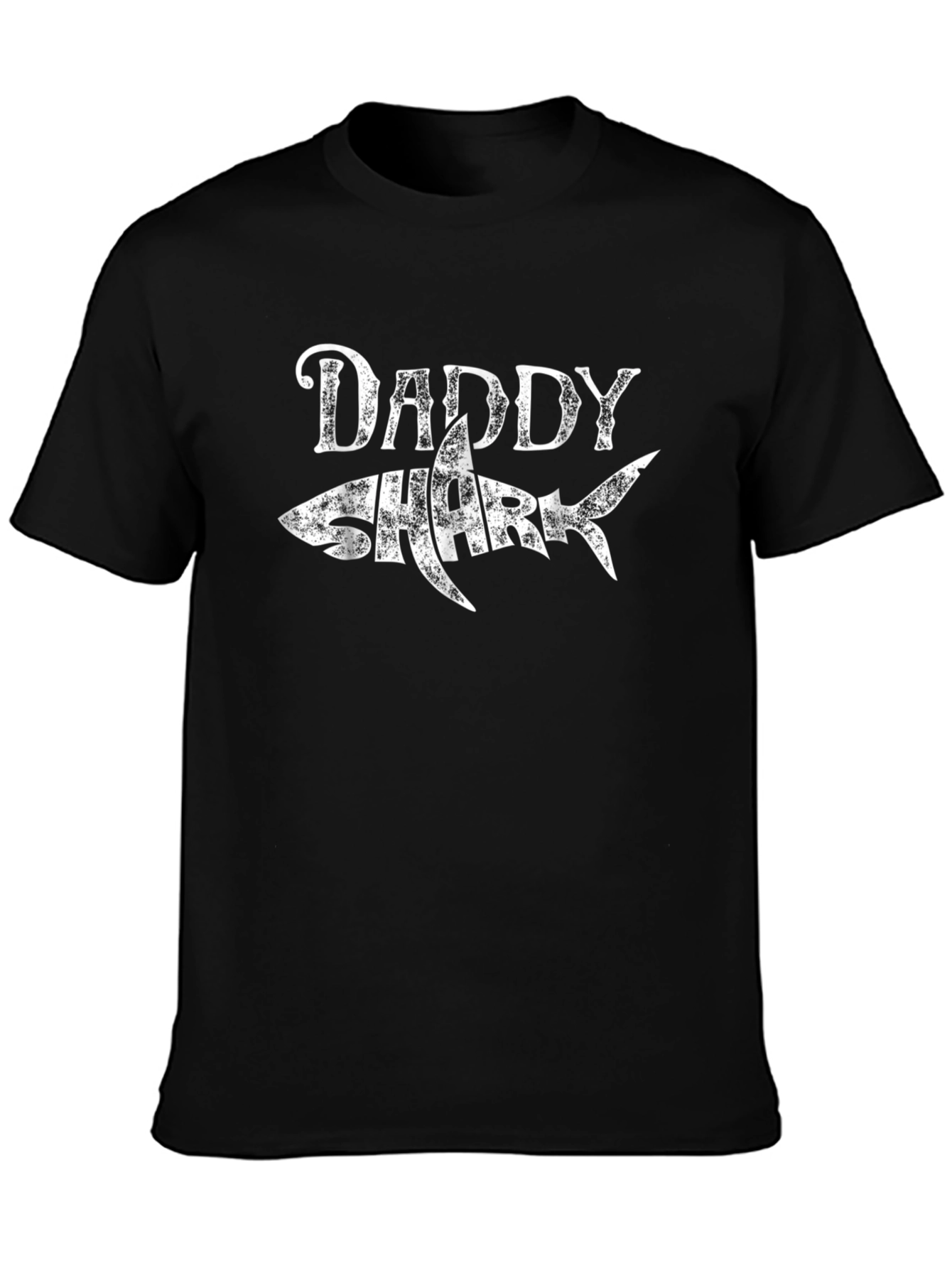 Daddy Shark T-Shirt - Mens Black Graphic Tee