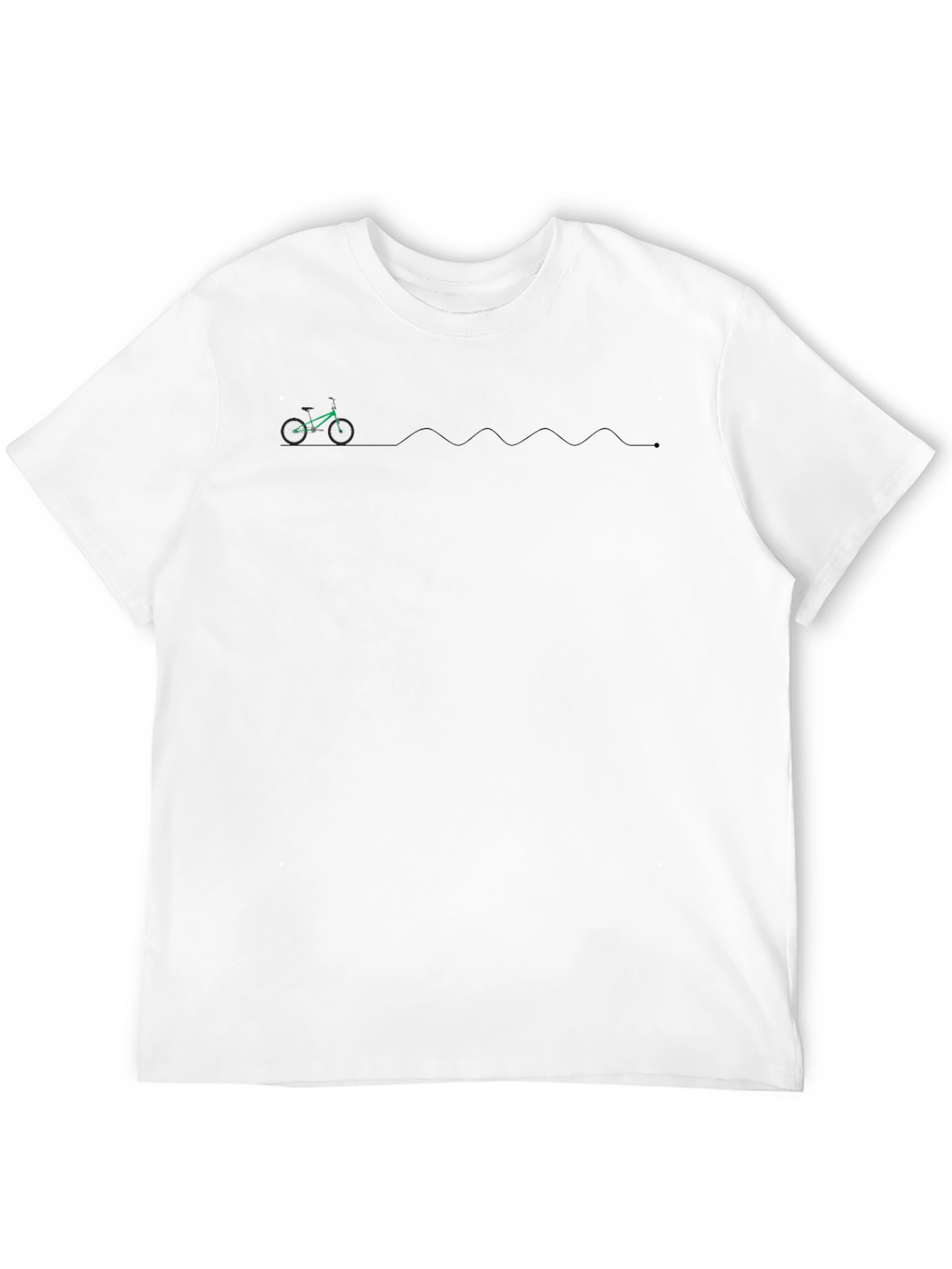 Mens Black Bike Trail Graphic Tee