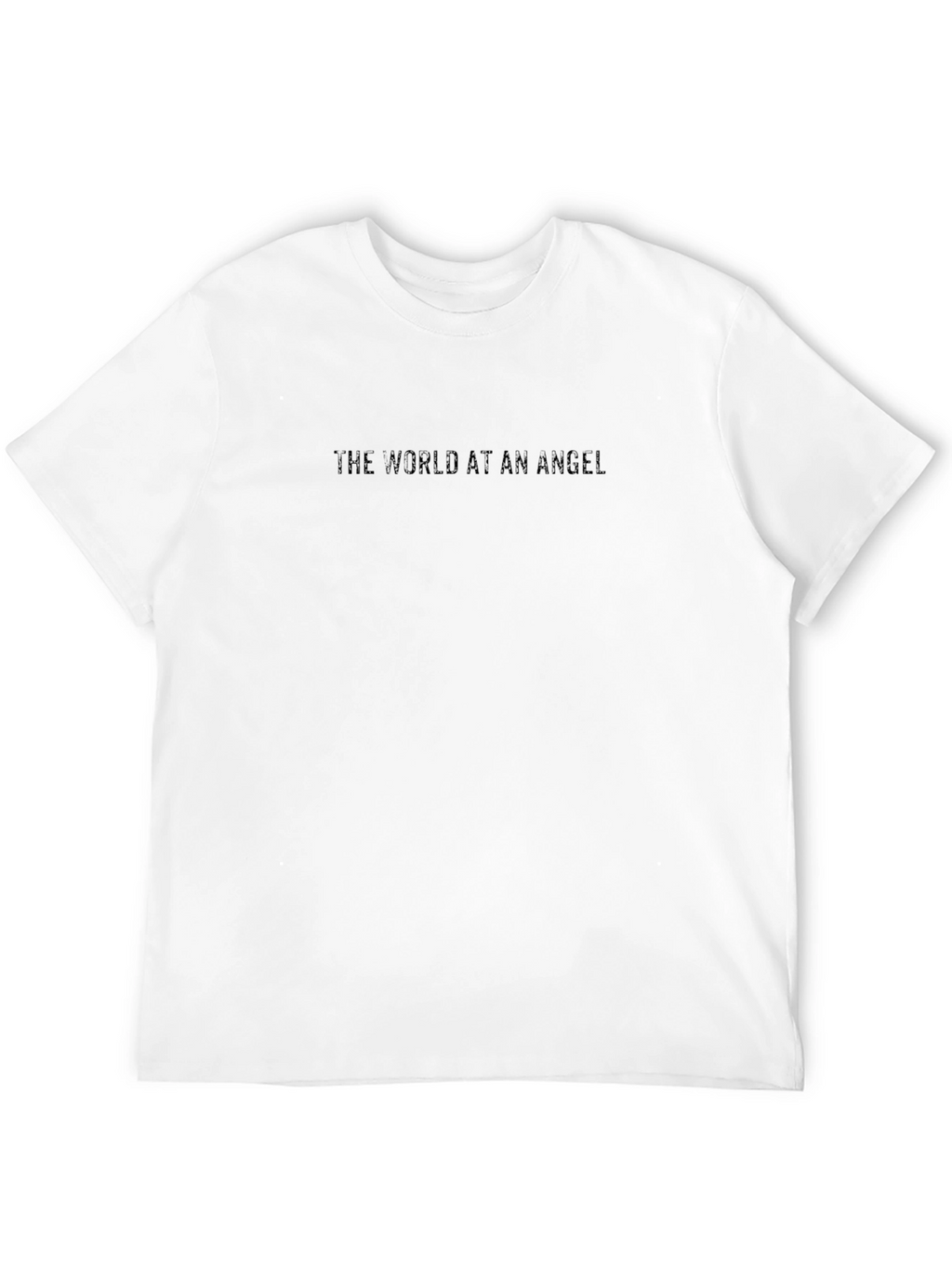 The World At An Angel Black T-Shirt