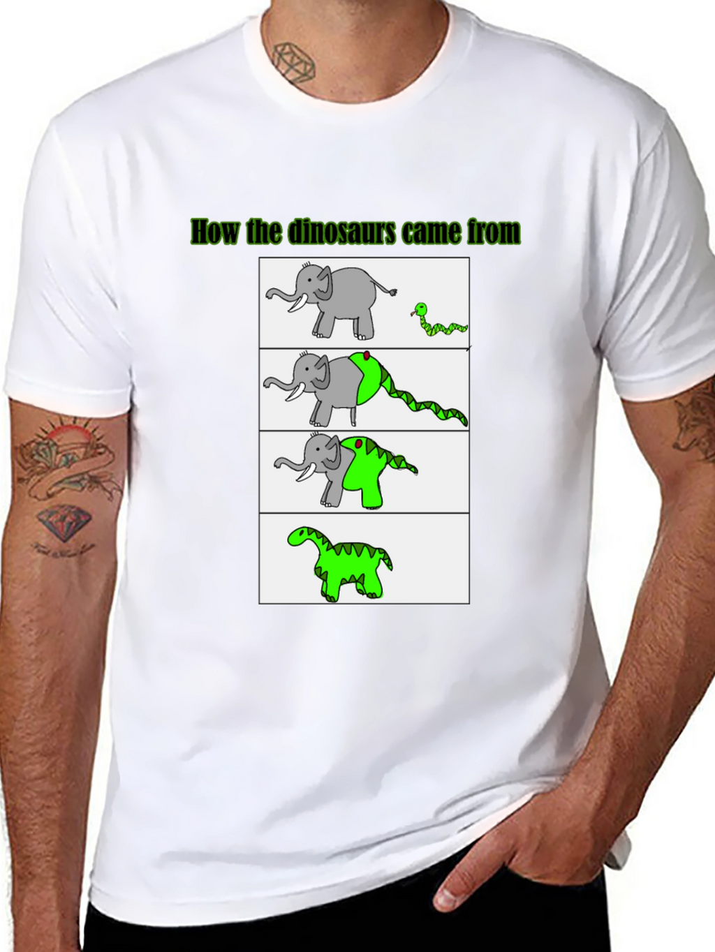 Elephant to Dinosaur T-Shirt