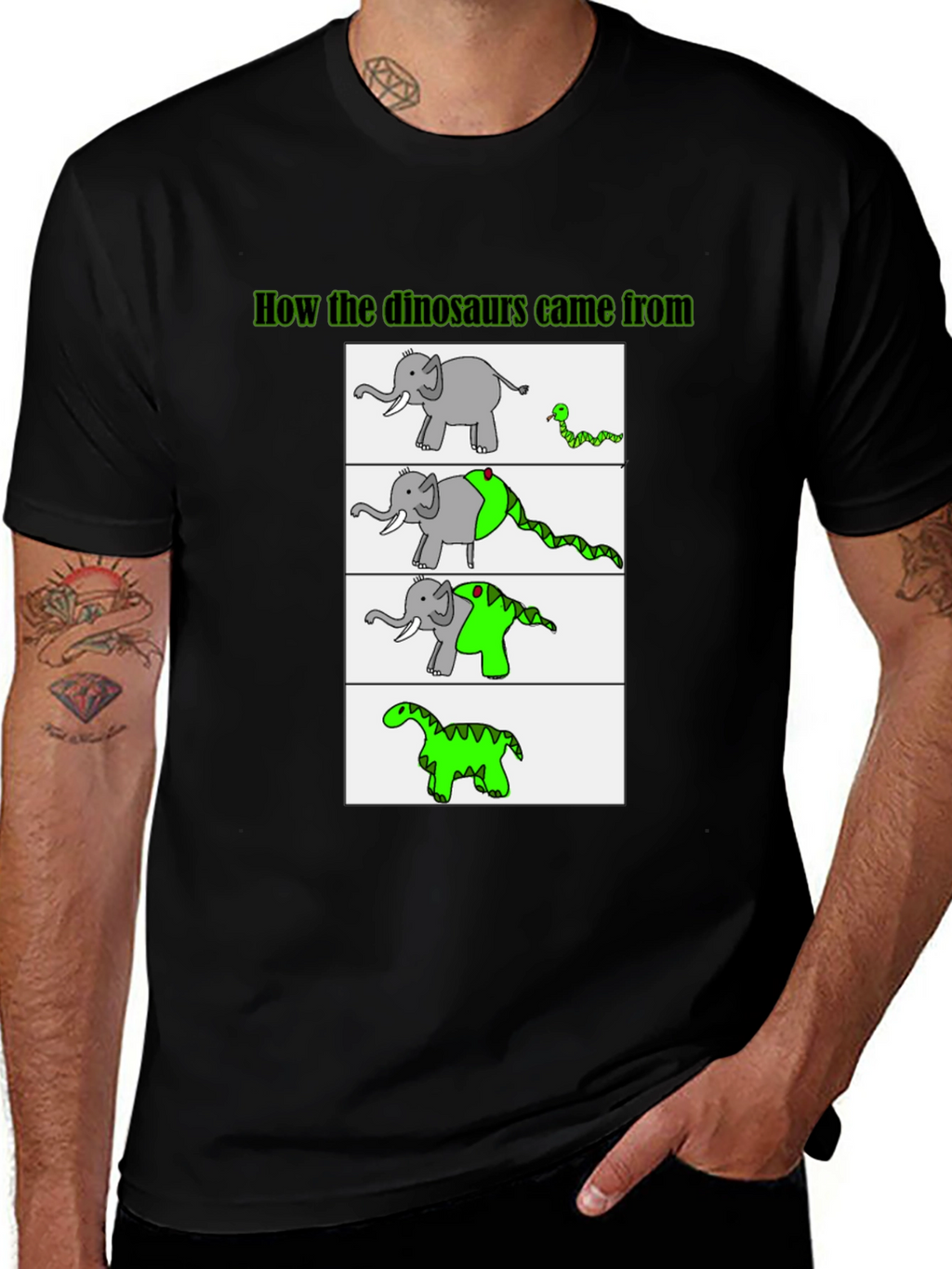 Elephant to Dinosaur T-Shirt