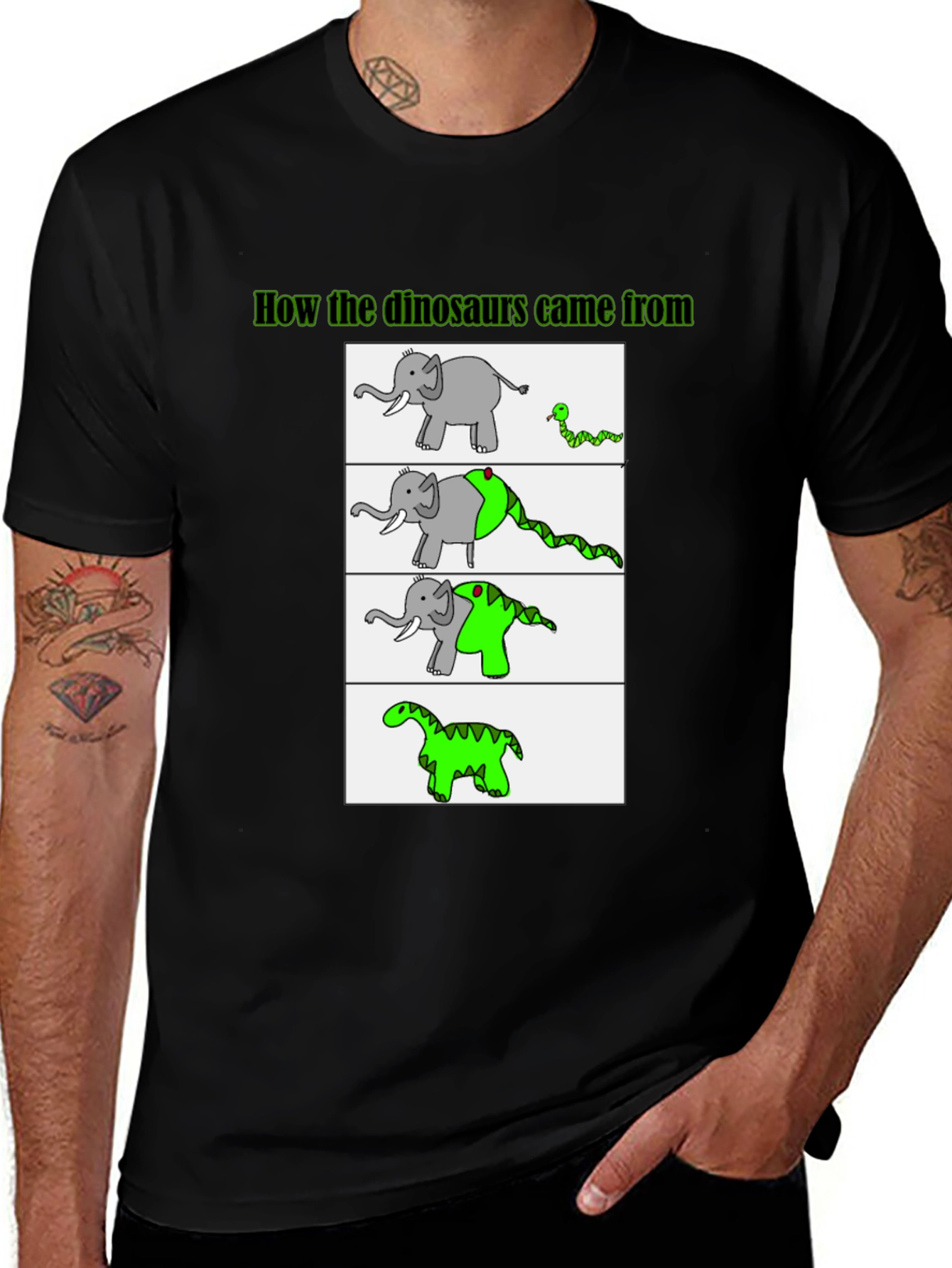 Elephant to Dinosaur T-Shirt