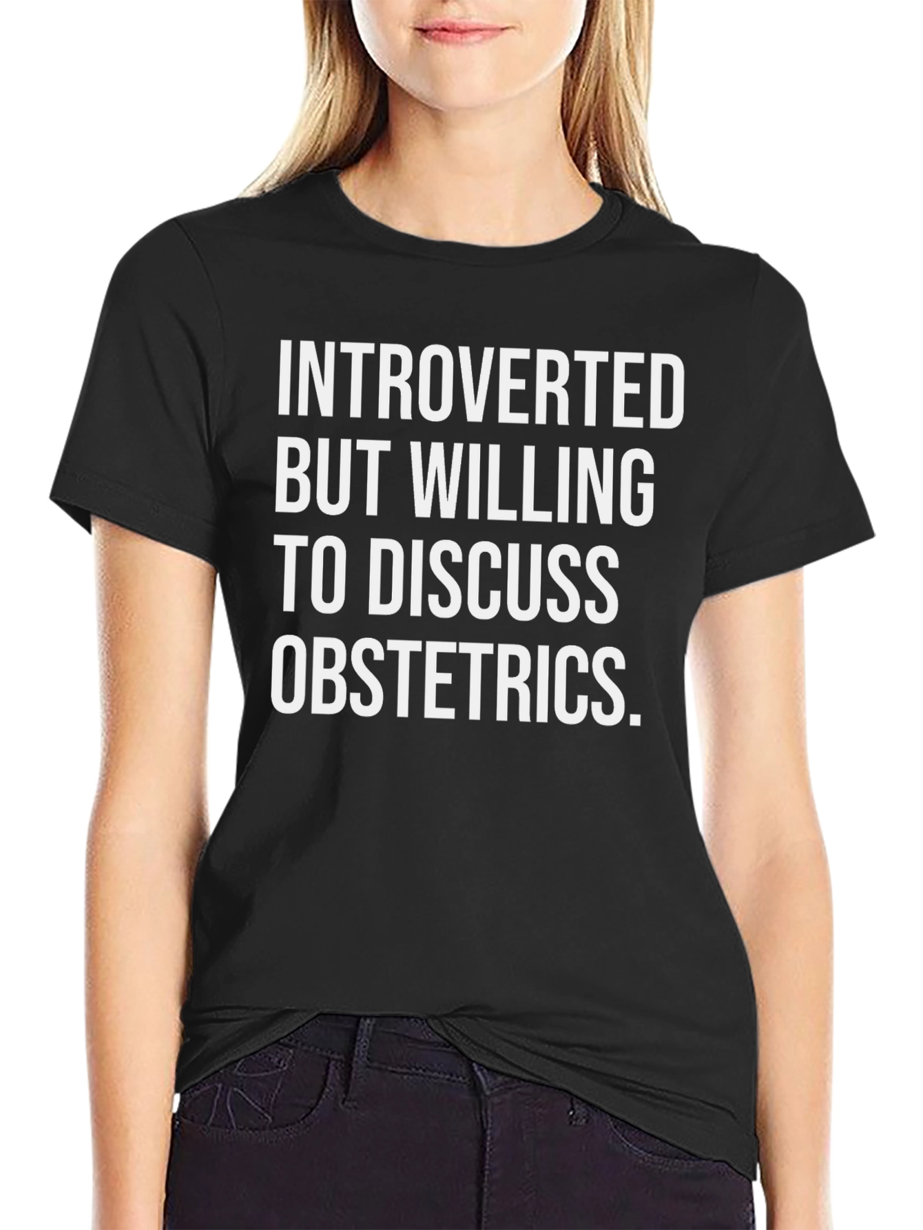 Introverted Obstetrics T-Shirt Funny OBGYN Tee