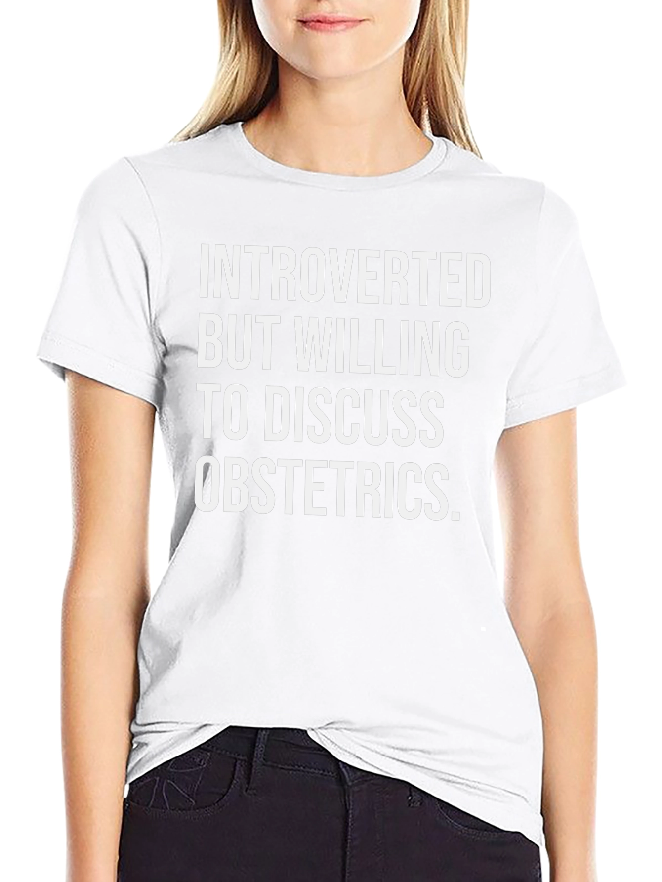 Introverted Obstetrics T-Shirt Funny OBGYN Tee