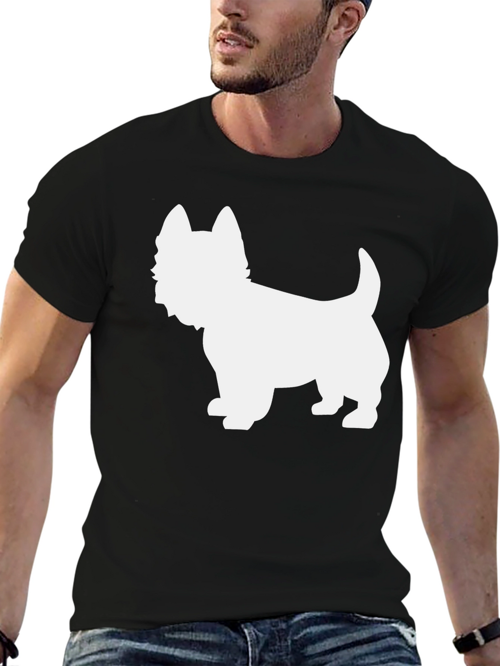 Dog Breed Silhouette Graphic Tee