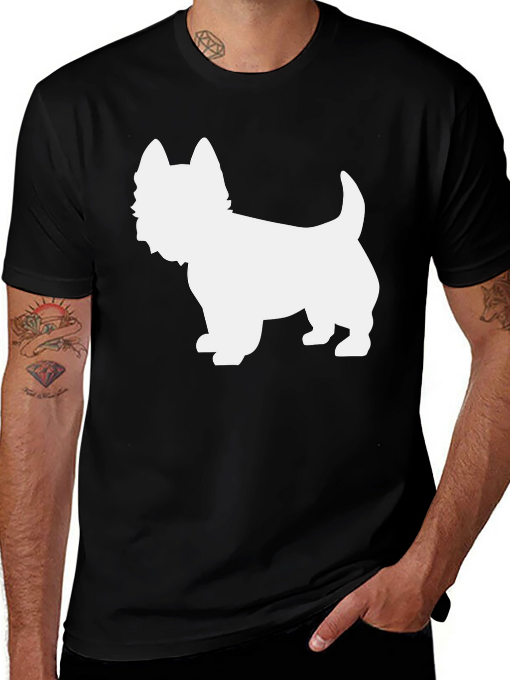 Dog Breed Silhouette Graphic Tee
