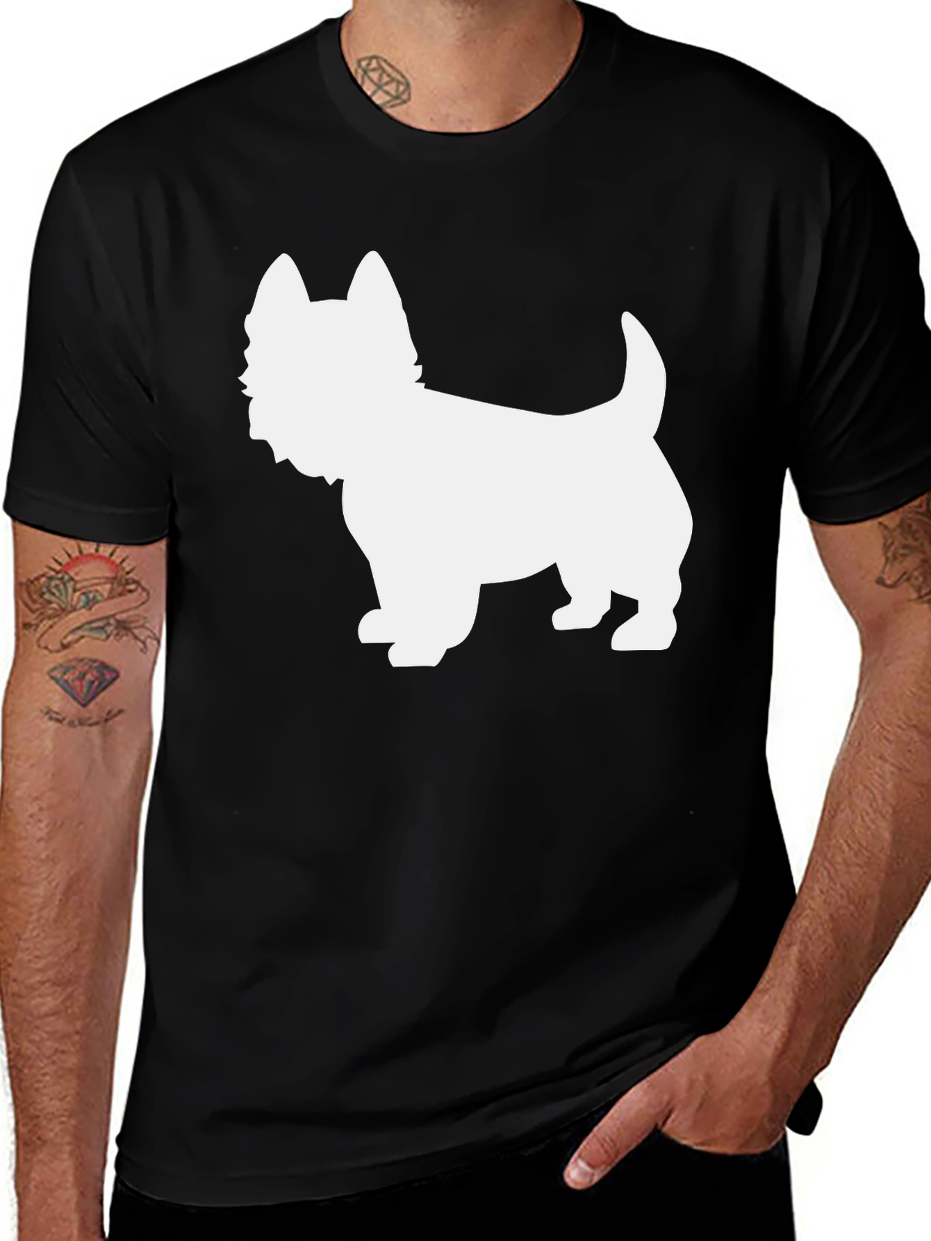 Dog Breed Silhouette Graphic Tee