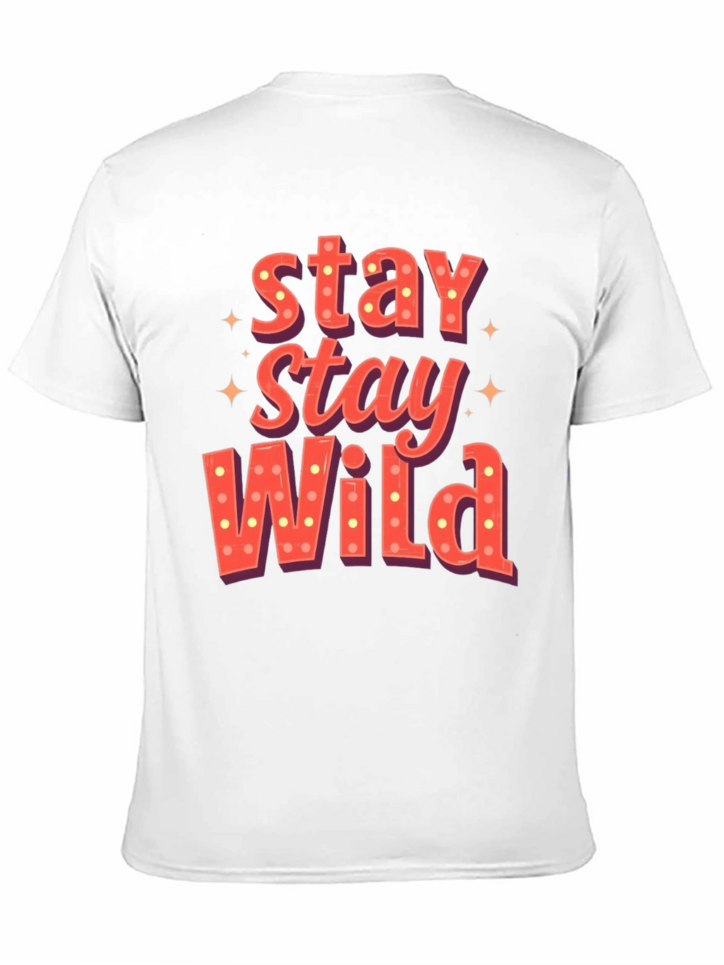 Stay Wild Graphic Print Mens T-Shirt