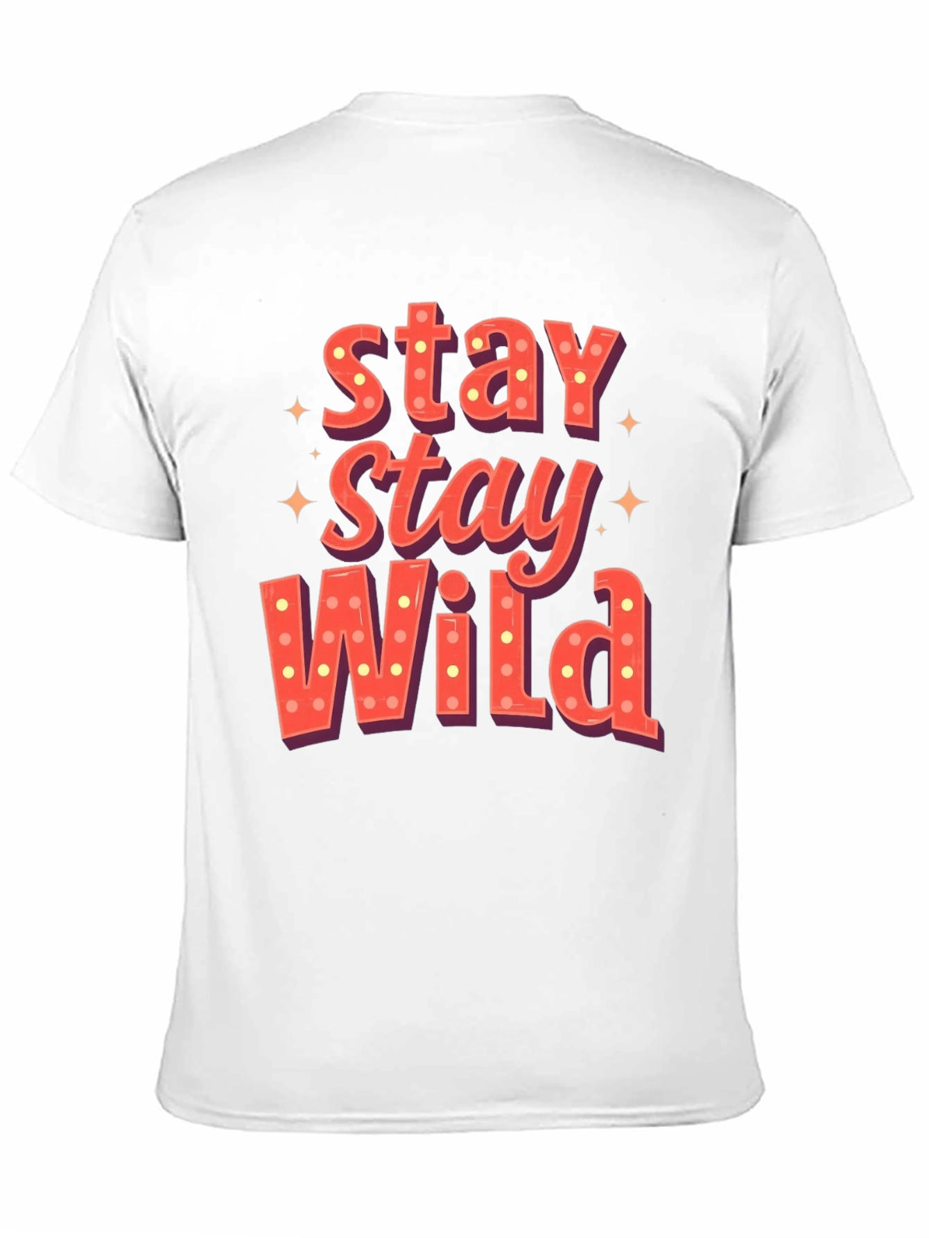 Stay Wild Graphic Print Mens T-Shirt