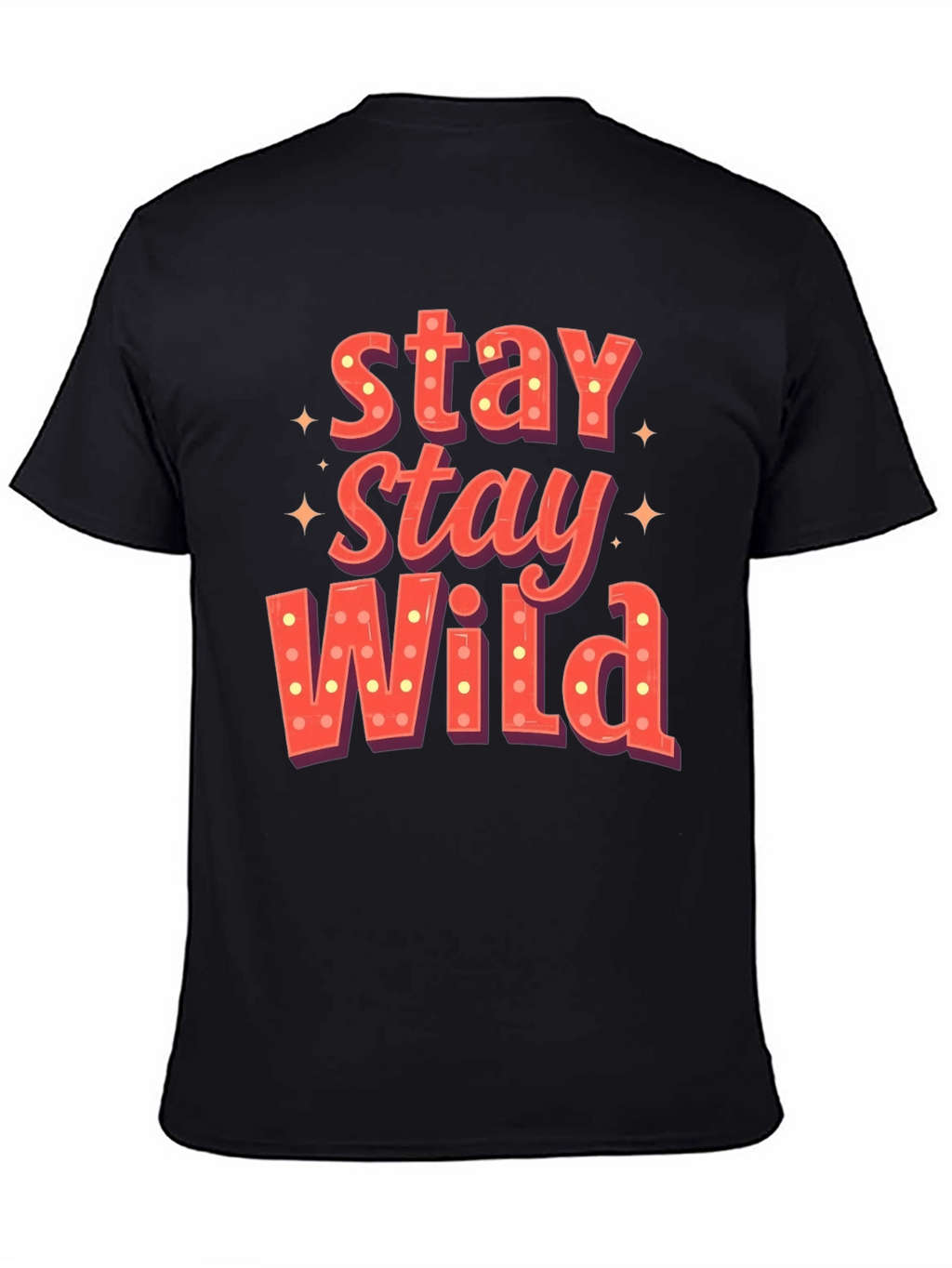 Stay Wild Graphic Print Mens T-Shirt