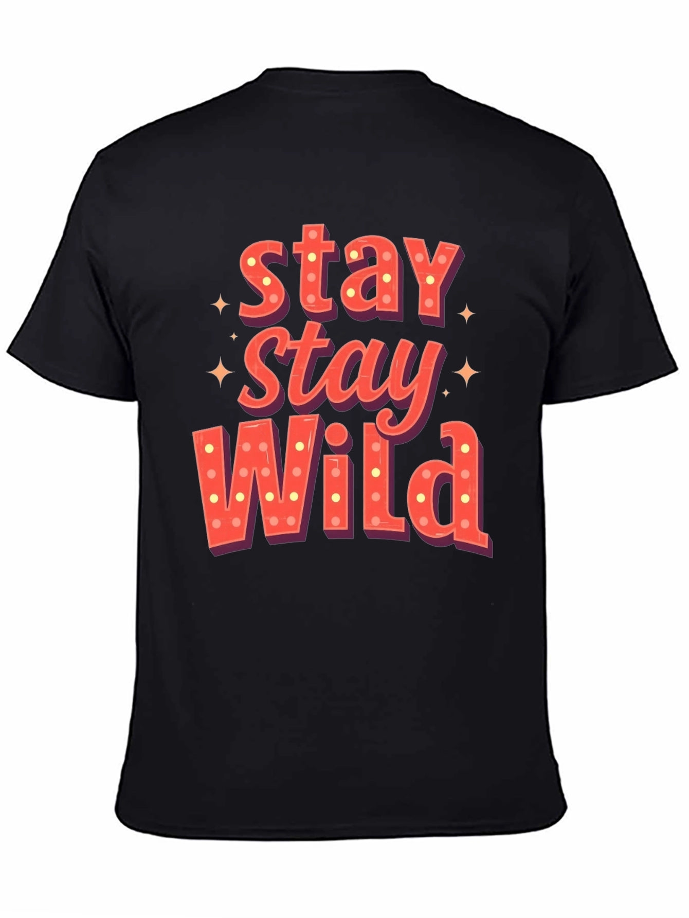 Stay Wild Graphic Print Mens T-Shirt