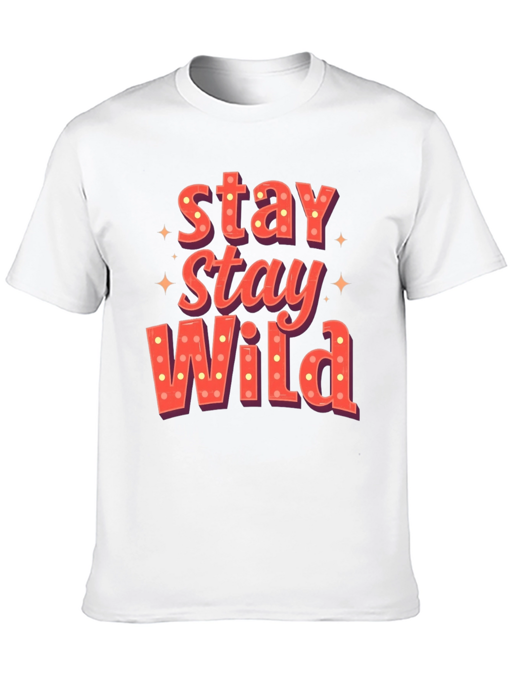 Stay Wild Graphic Print Mens T-Shirt