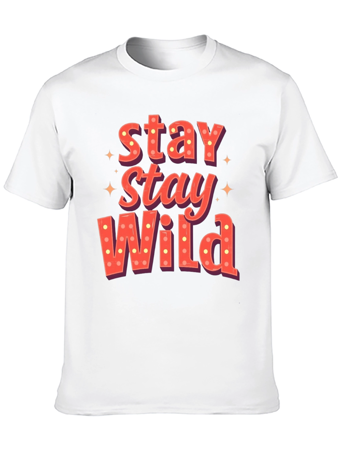 Stay Wild Graphic Print Mens T-Shirt