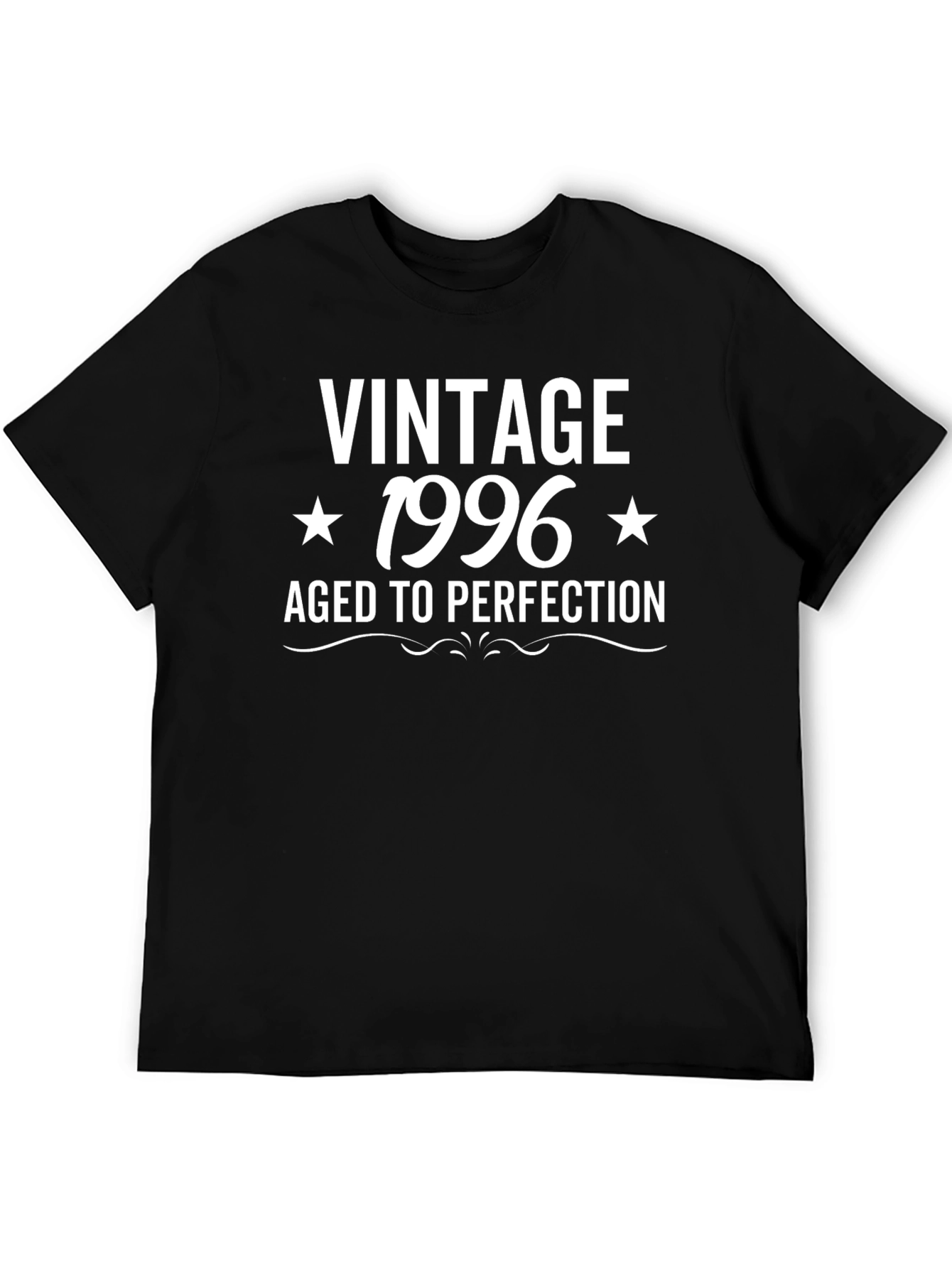 Vintage 1996 Aged to Perfection Black T-Shirt